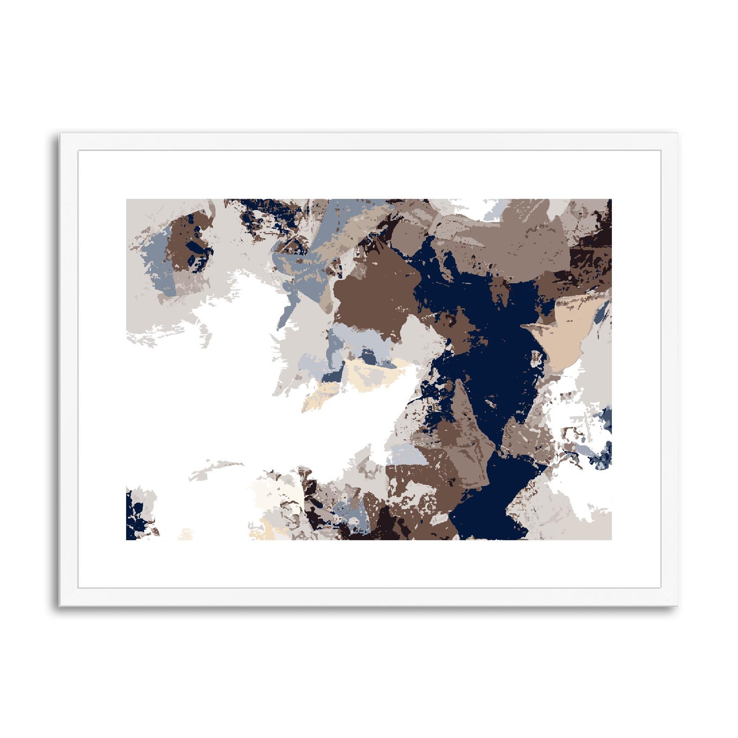 Framed Graphic Art Print, fph-1160-7692, 24"x18", White Frame