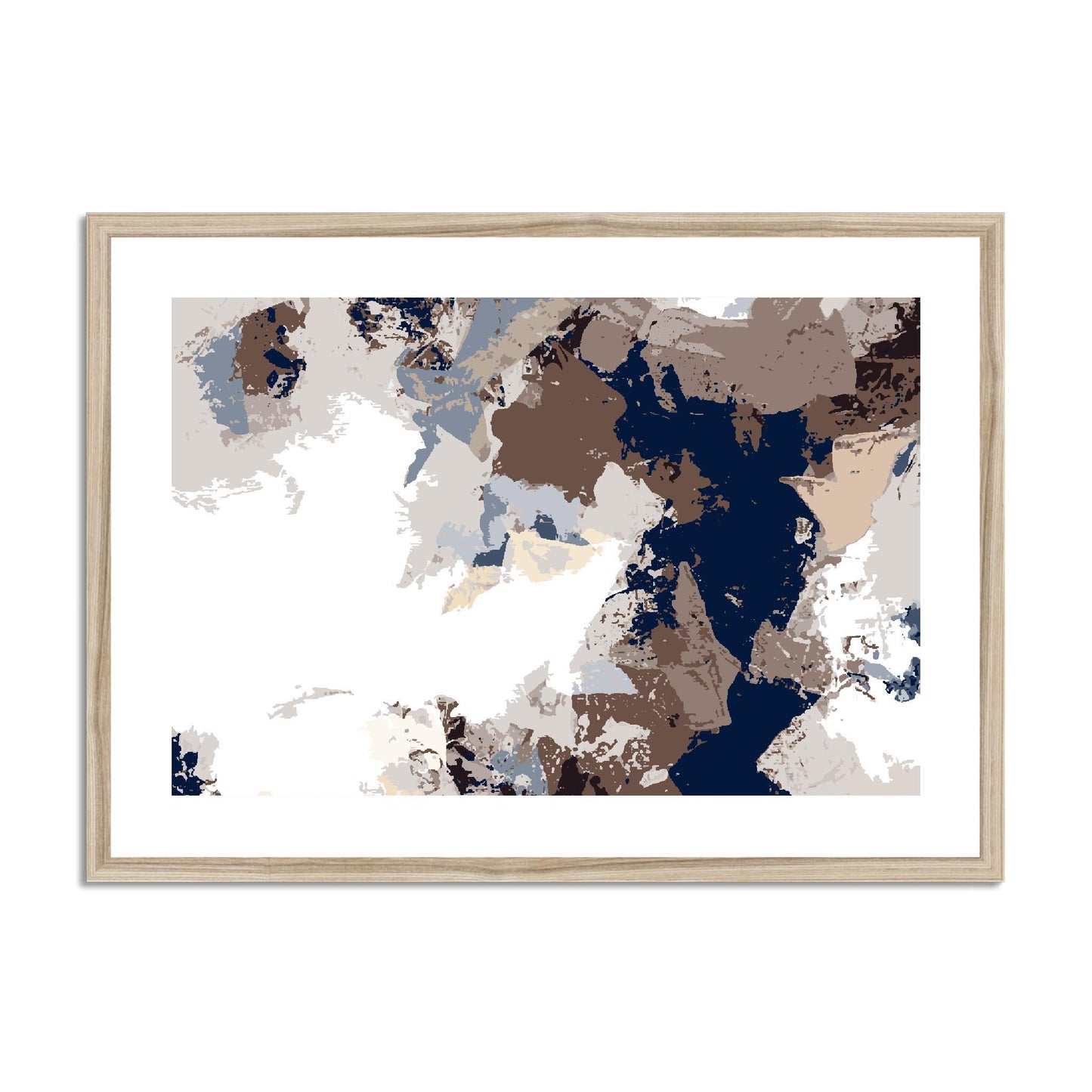 Framed Graphic Art Print, fph-1160-7692, 28"x20", Natural Frame