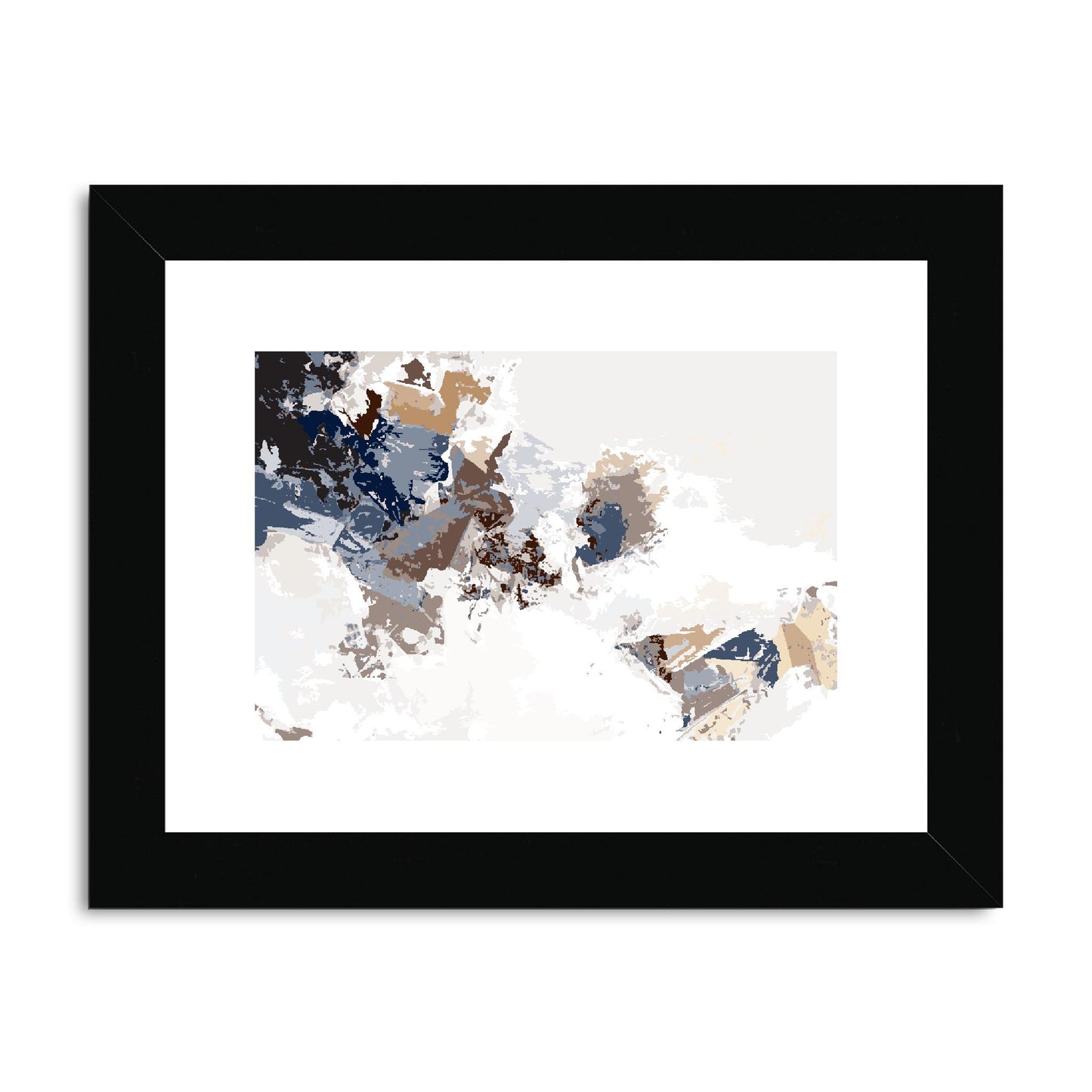 Framed Graphic Art Print, fph-1160-7694, 8"x6", Black Frame