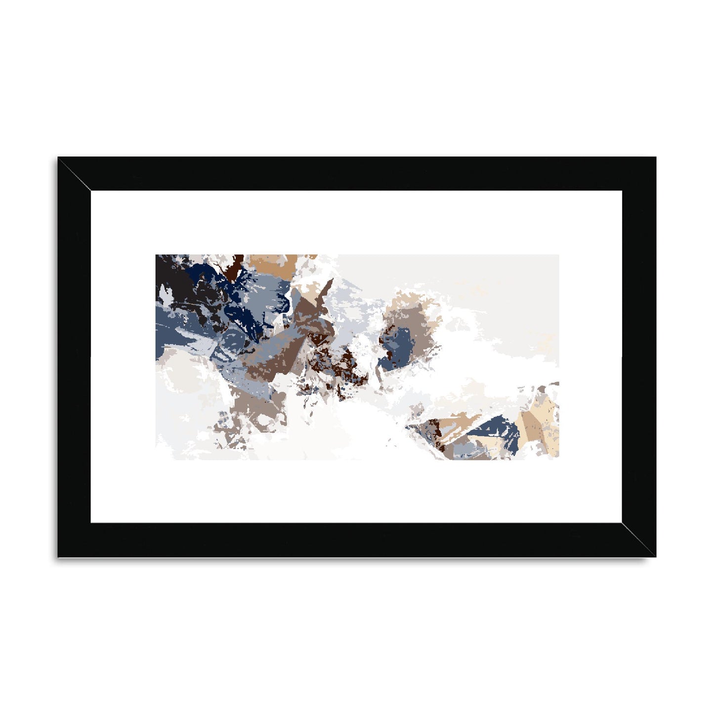 Framed Graphic Art Print, fph-1160-7694, 12"x8", Black Frame