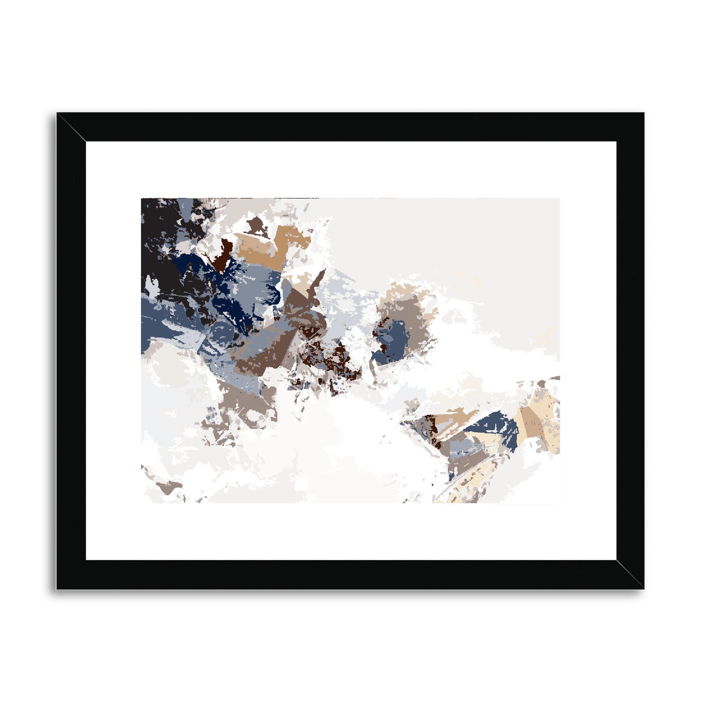 Framed Graphic Art Print, fph-1160-7694, 14"x11", Black Frame