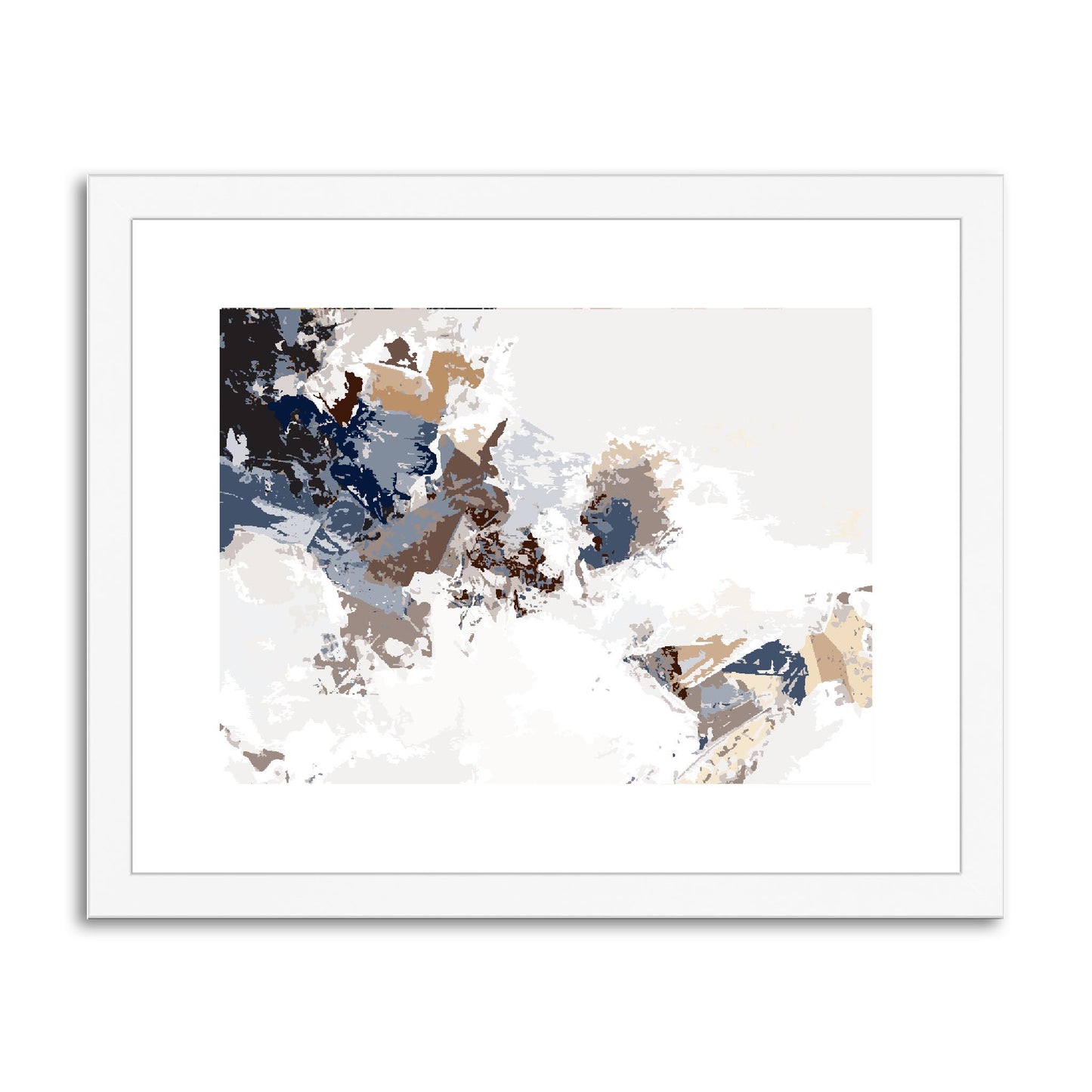 Framed Graphic Art Print, fph-1160-7694, 14"x11", White Frame