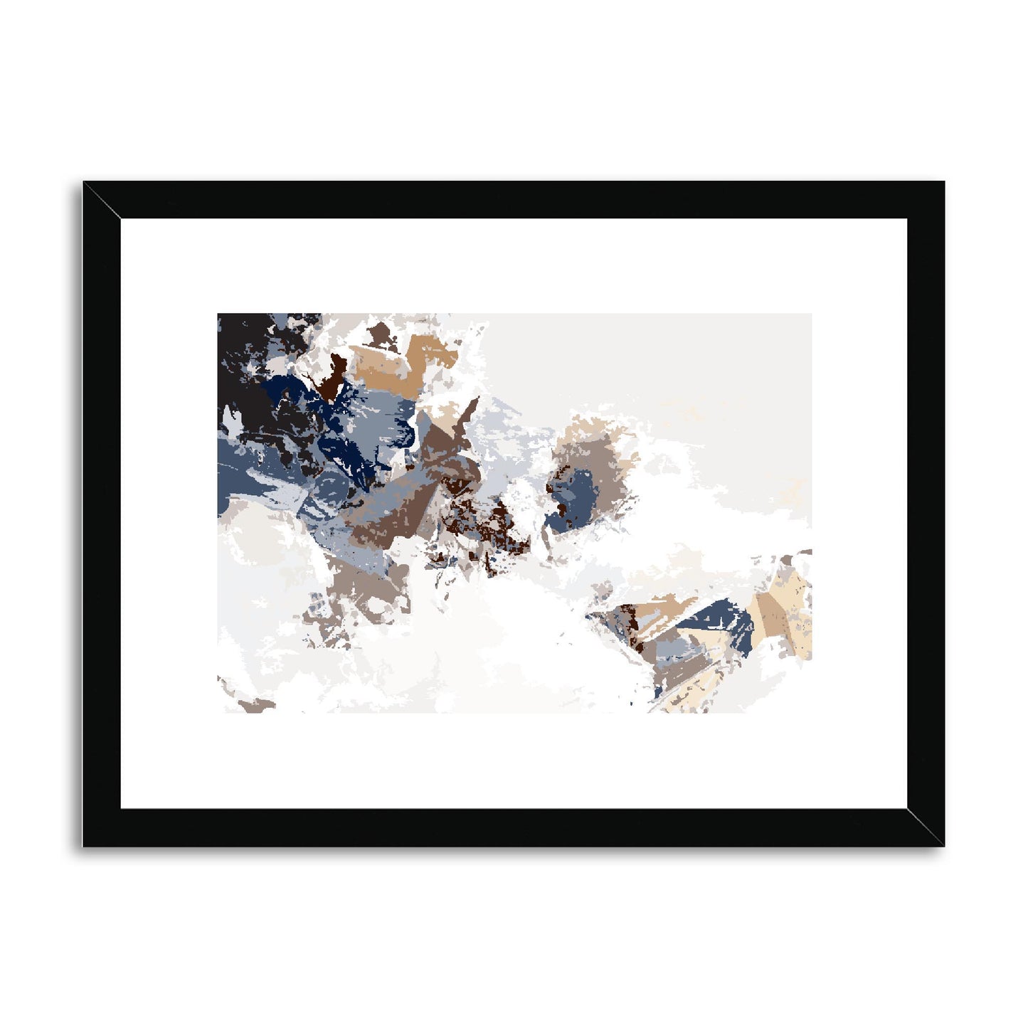Framed Graphic Art Print, fph-1160-7694, 16"x12", Black Frame