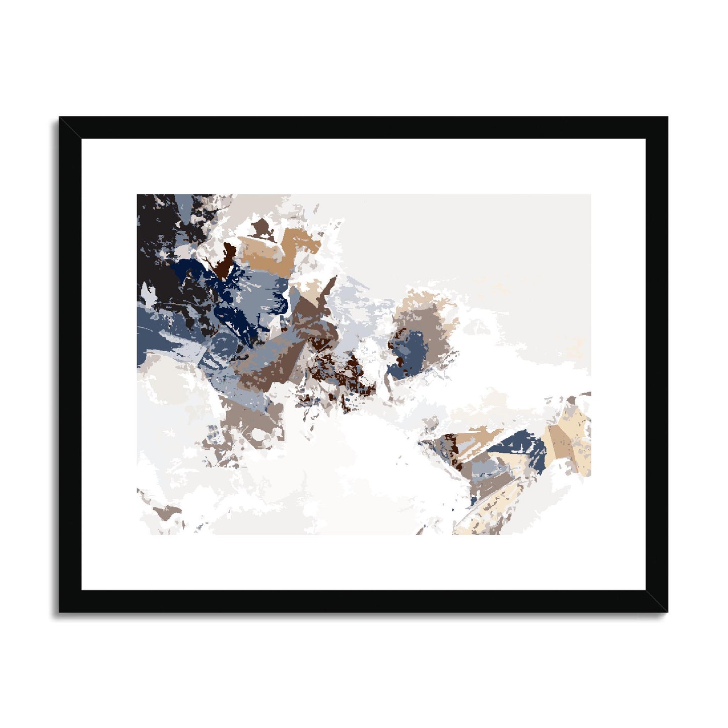 Framed Graphic Art Print, fph-1160-7694, 20"x16", Black Frame