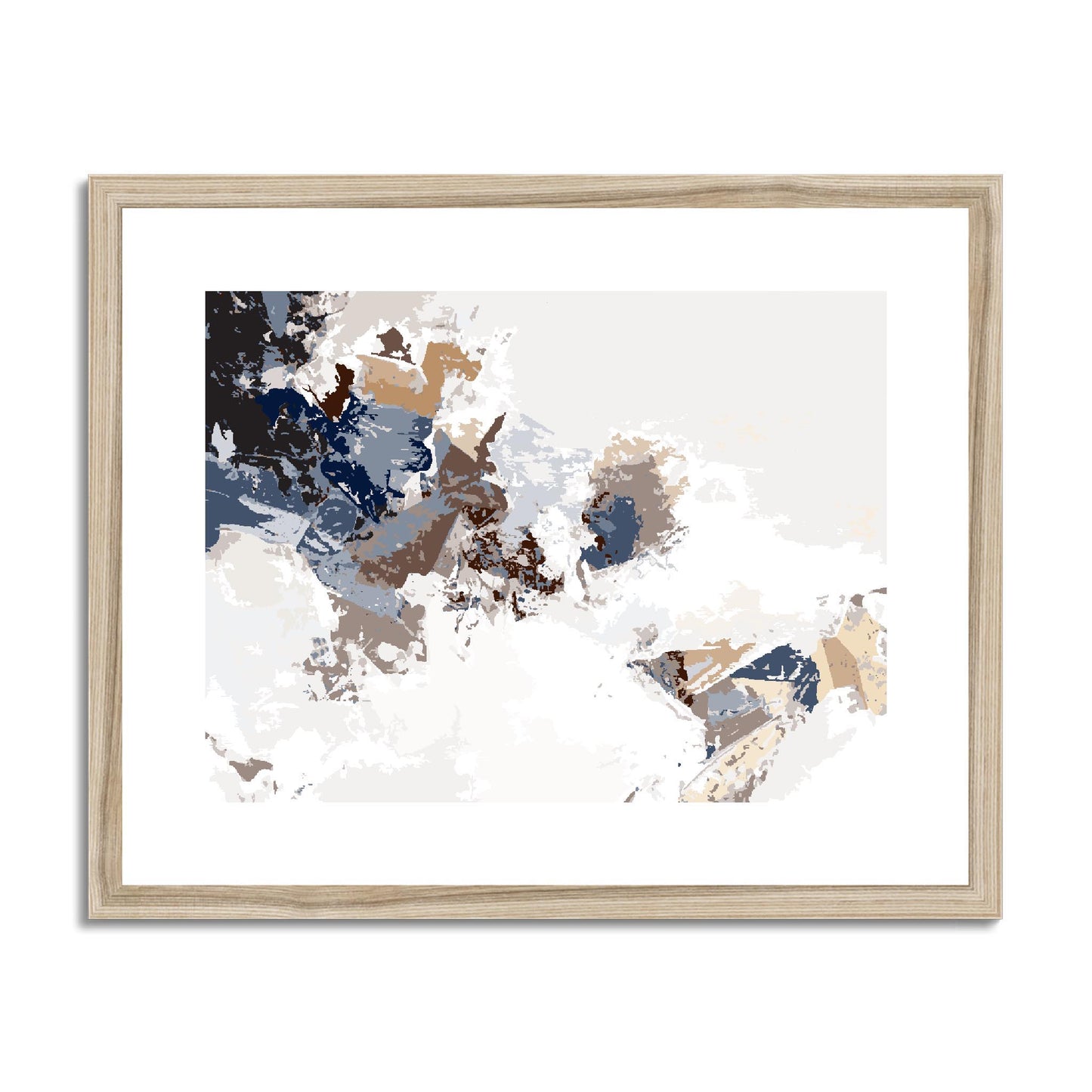 Framed Graphic Art Print, fph-1160-7694, 20"x16", Natural Frame