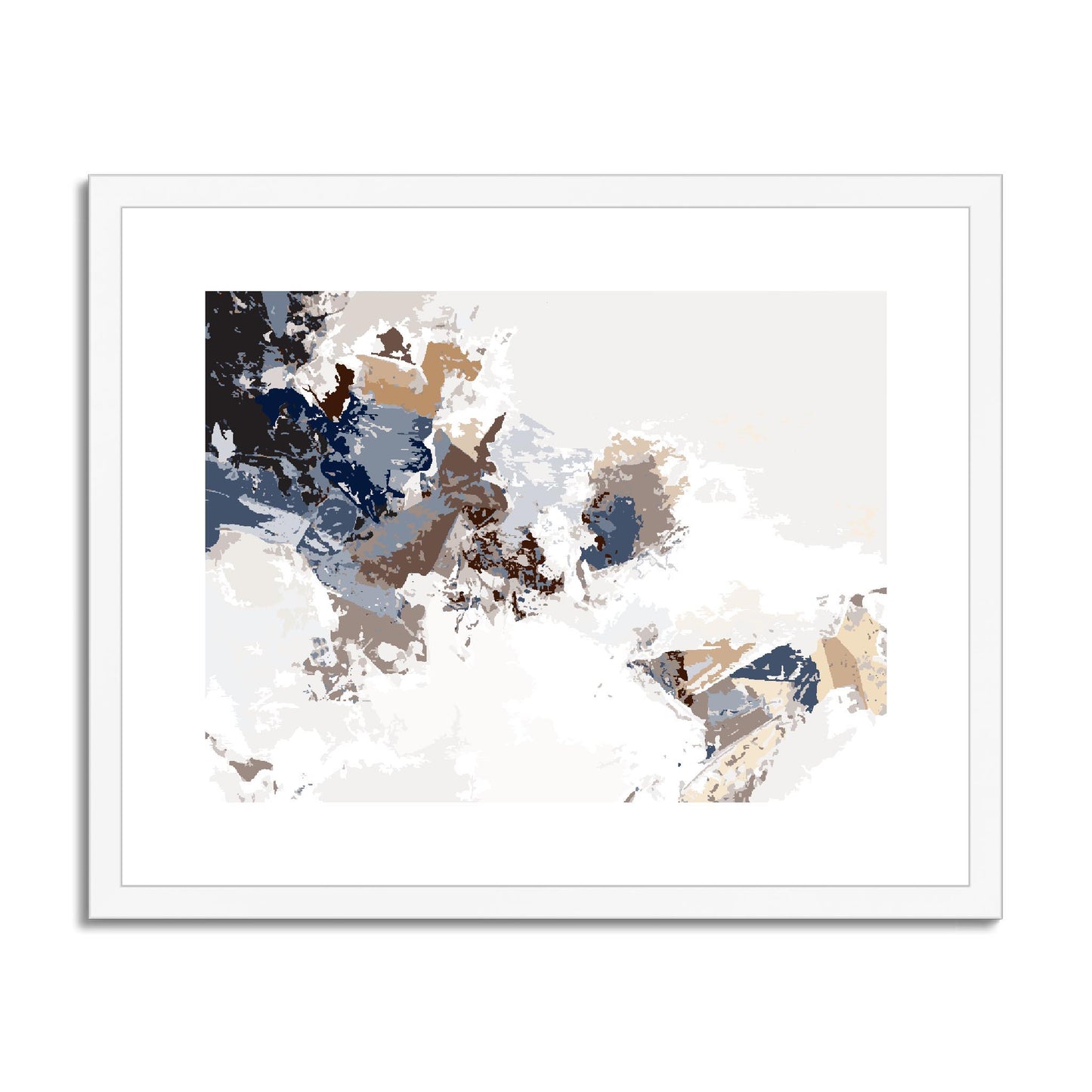 Framed Graphic Art Print, fph-1160-7694, 20"x16", White Frame