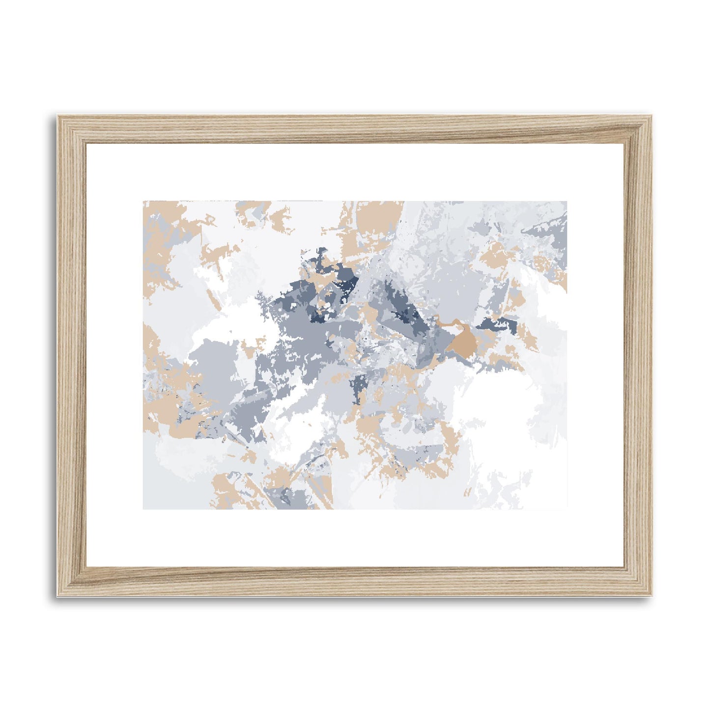 Framed Graphic Art Print, fph-1160-7698, 14"x11", Natural Frame
