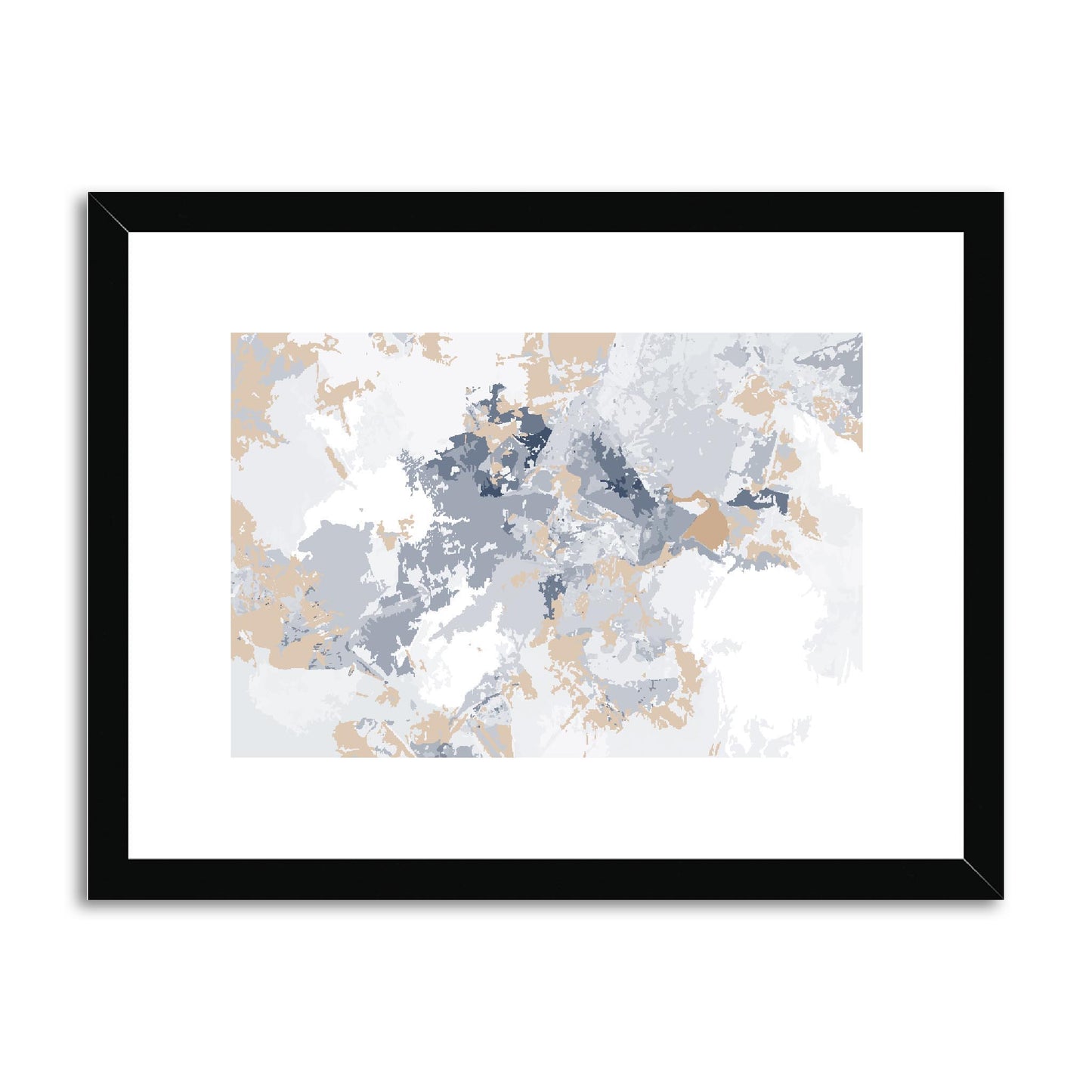 Framed Graphic Art Print, fph-1160-7698, 16"x12", Black Frame