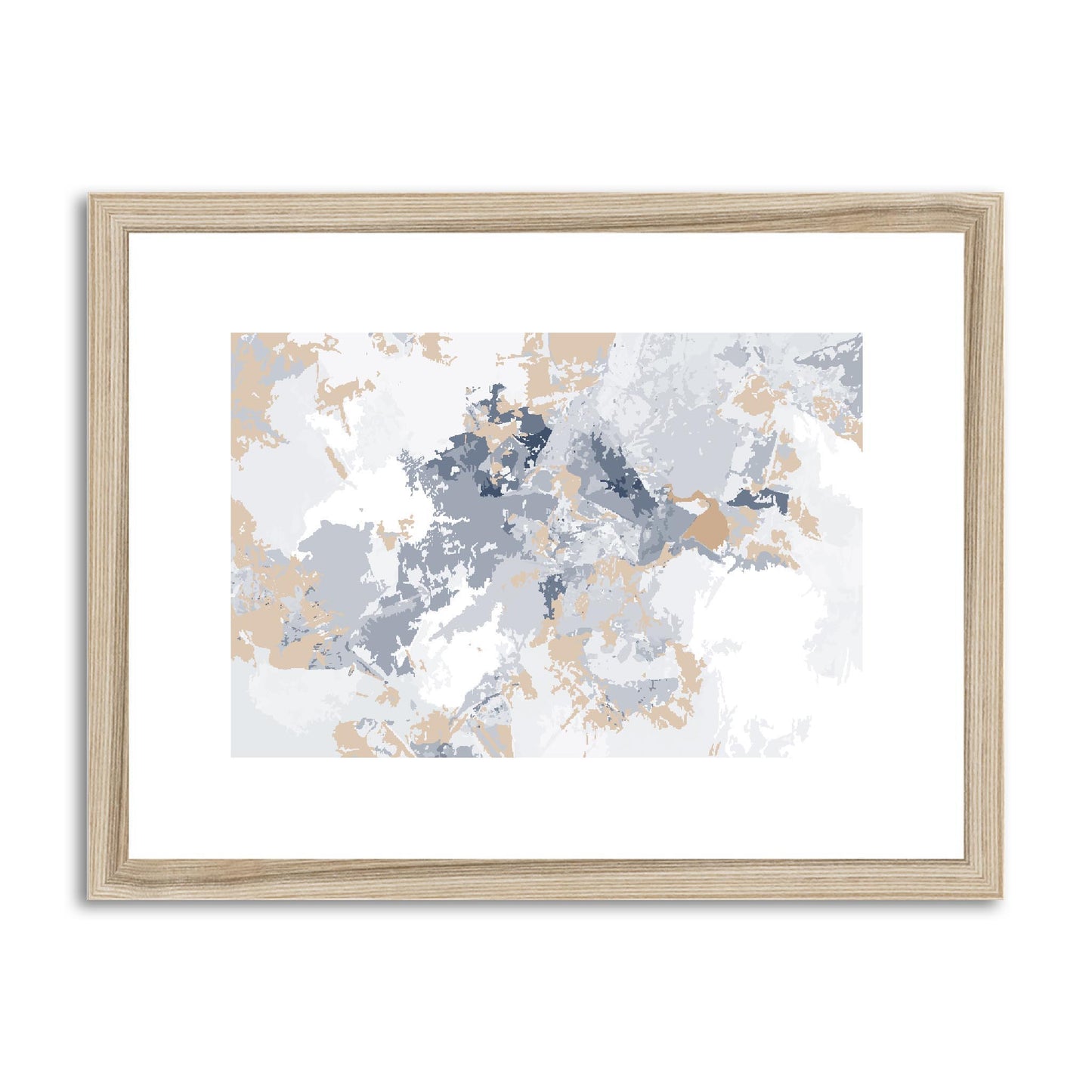 Framed Graphic Art Print, fph-1160-7698, 16"x12", Natural Frame