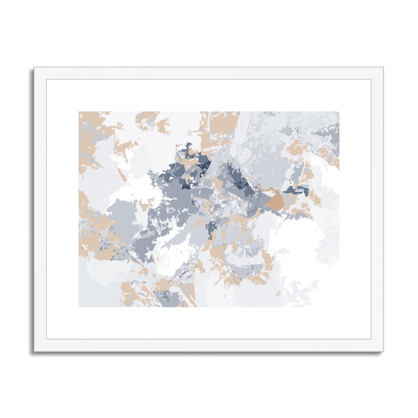 Framed Graphic Art Print, fph-1160-7698, 20"x16", White Frame