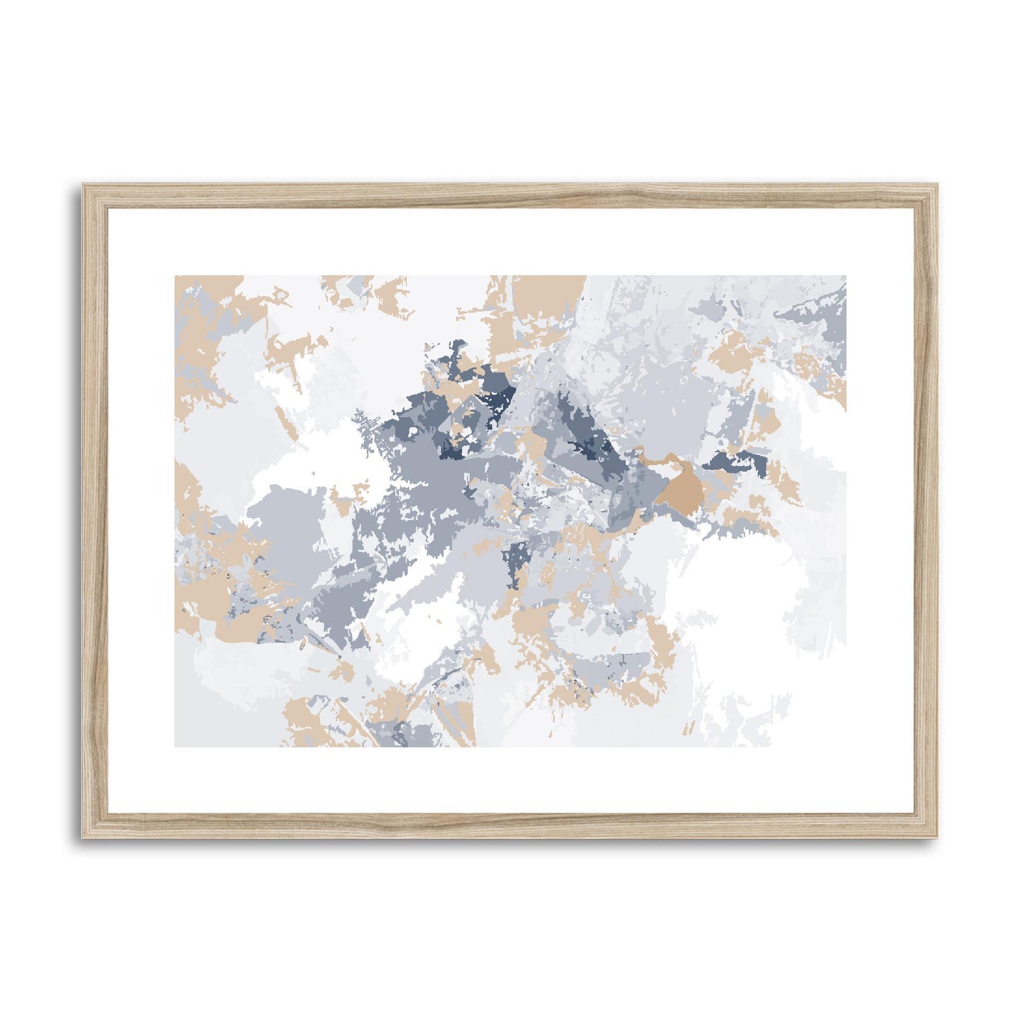 Framed Graphic Art Print, fph-1160-7698, 24"x18", Natural Frame