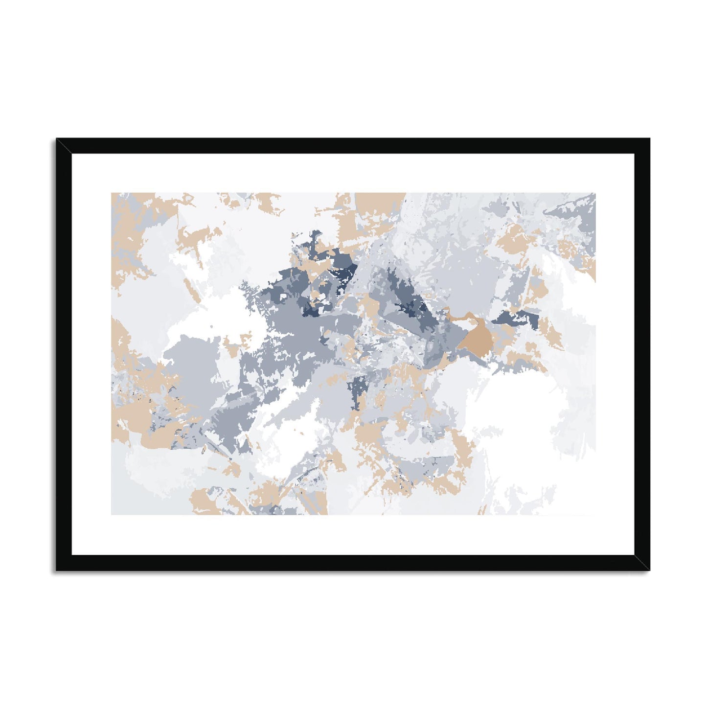 Framed Graphic Art Print, fph-1160-7698, 28"x20", Black Frame