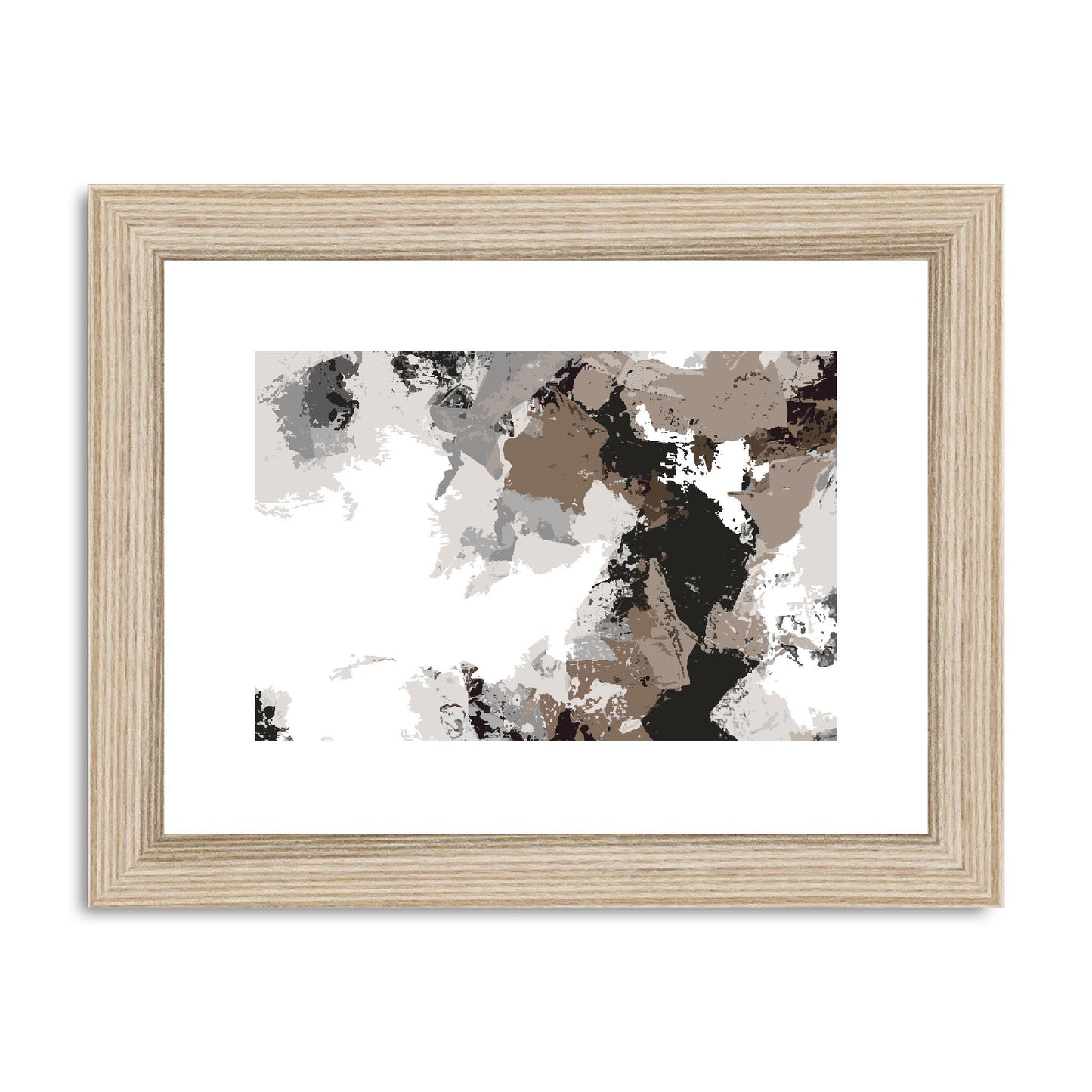Framed Graphic Art Print, fph-1170-7692, 8"x6", Natural Frame