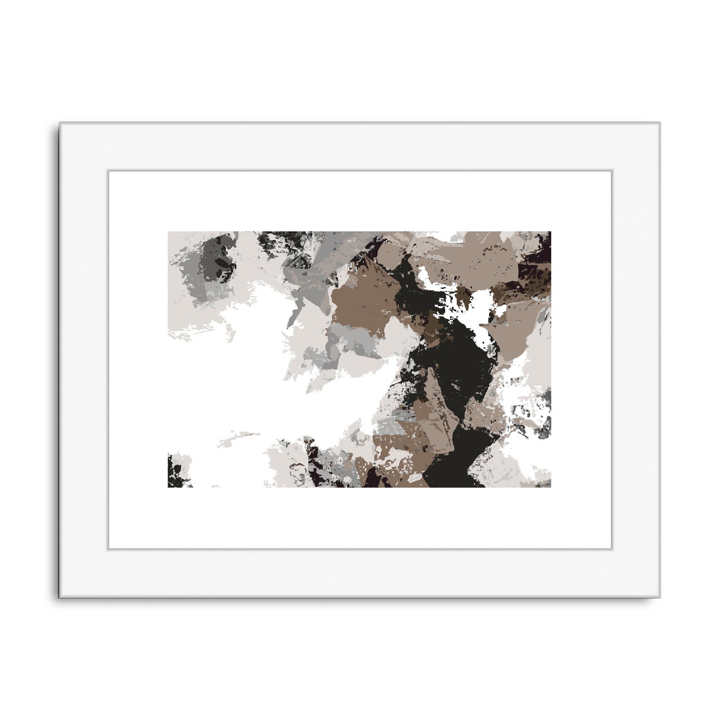 Framed Graphic Art Print, fph-1170-7692, 8"x6", White Frame