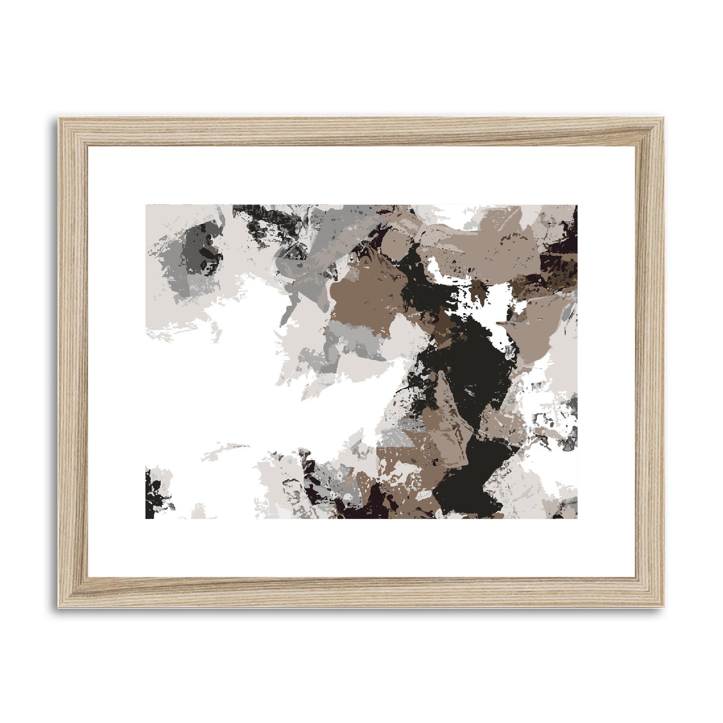 Framed Graphic Art Print, fph-1170-7692, 14"x11", Natural Frame