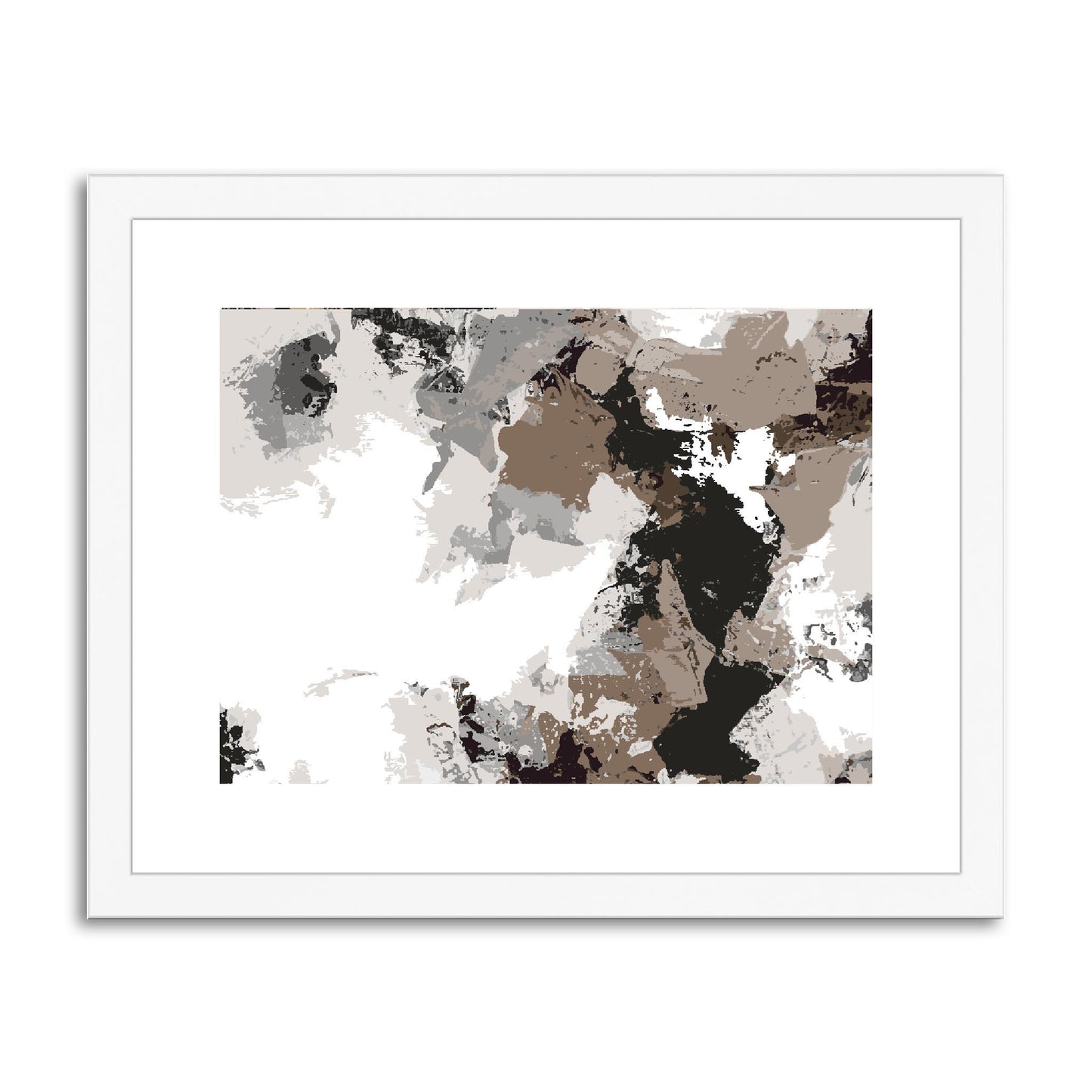 Framed Graphic Art Print, fph-1170-7692, 14"x11", White Frame