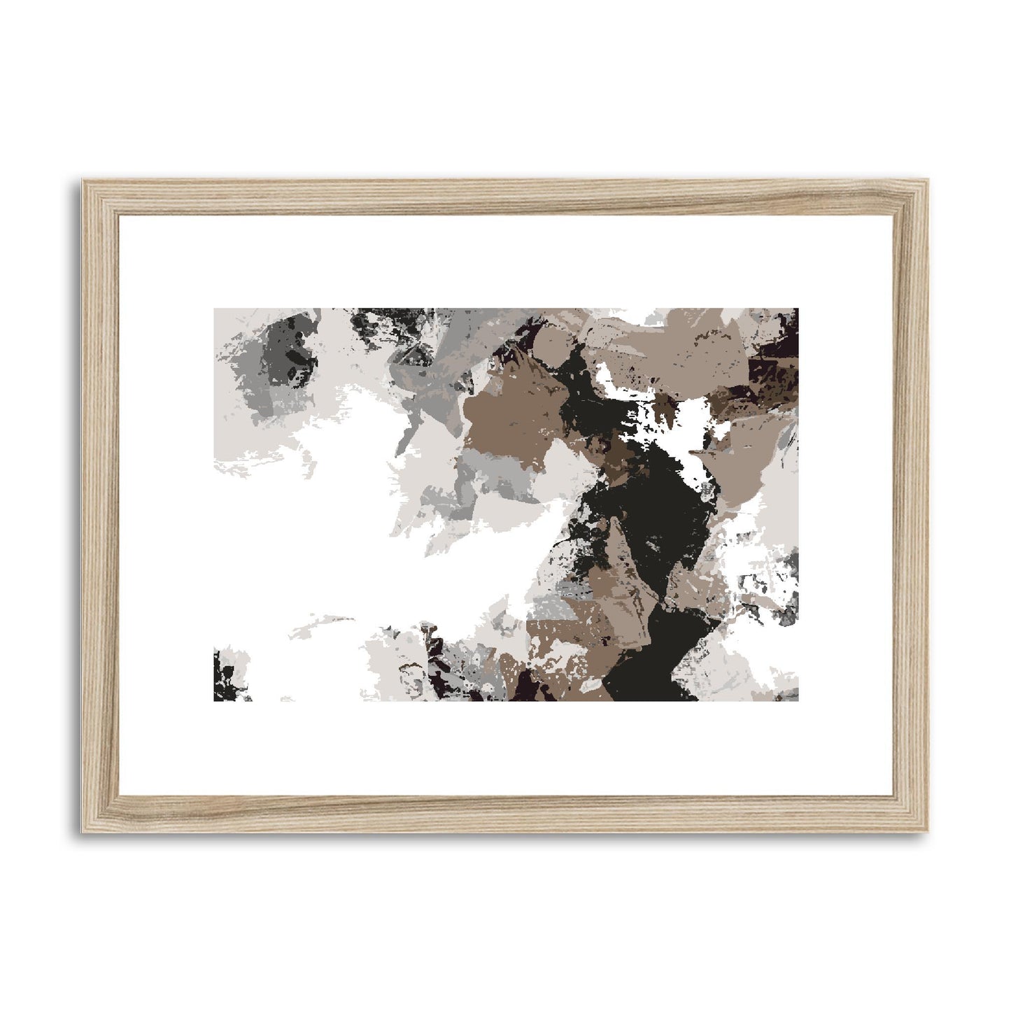 Framed Graphic Art Print, fph-1170-7692, 16"x12", Natural Frame