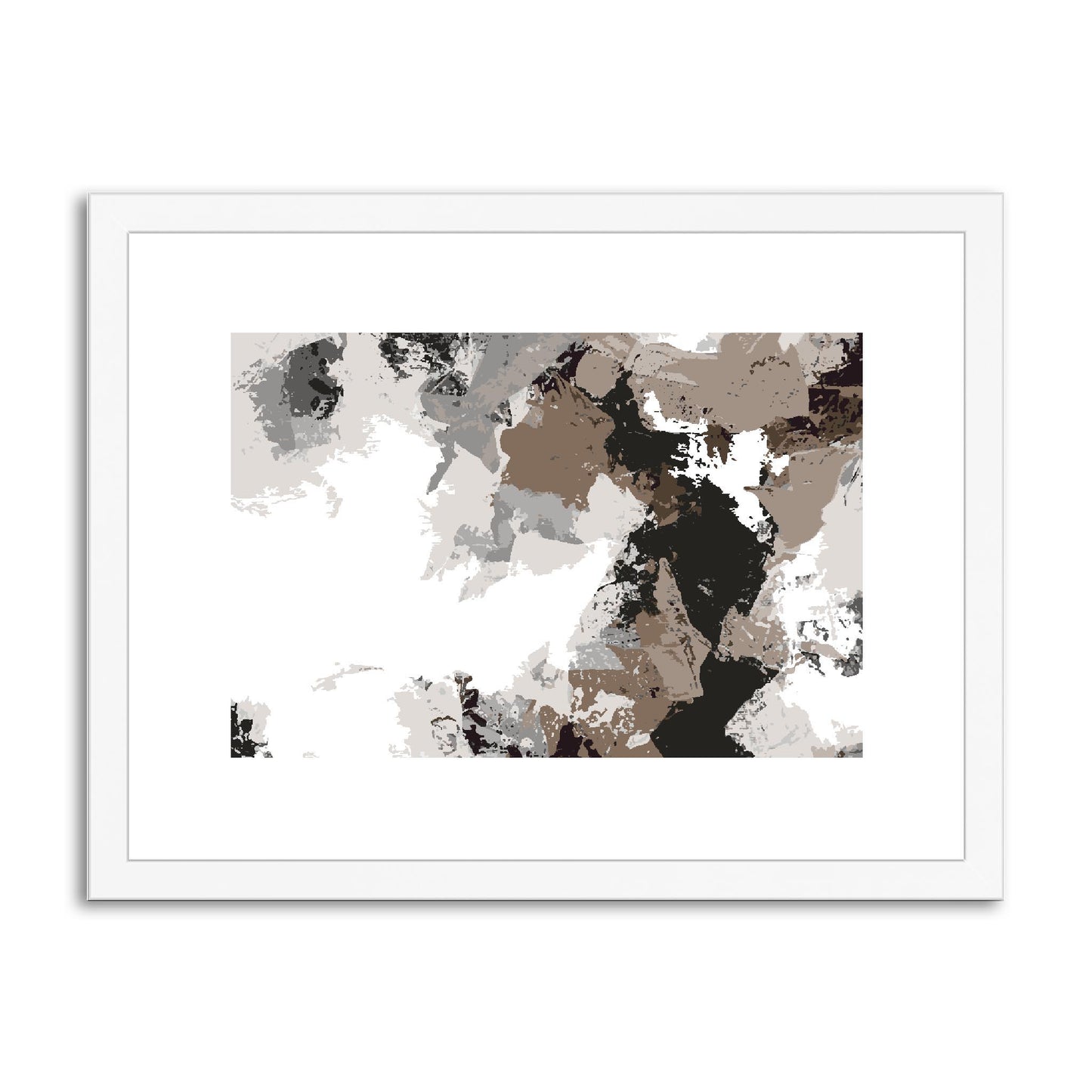 Framed Graphic Art Print, fph-1170-7692, 16"x12", White Frame