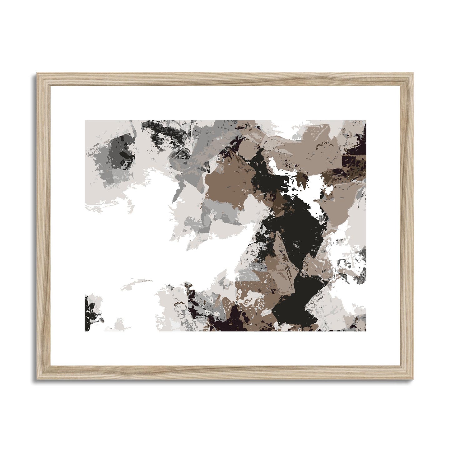 Framed Graphic Art Print, fph-1170-7692, 20"x16", Natural Frame
