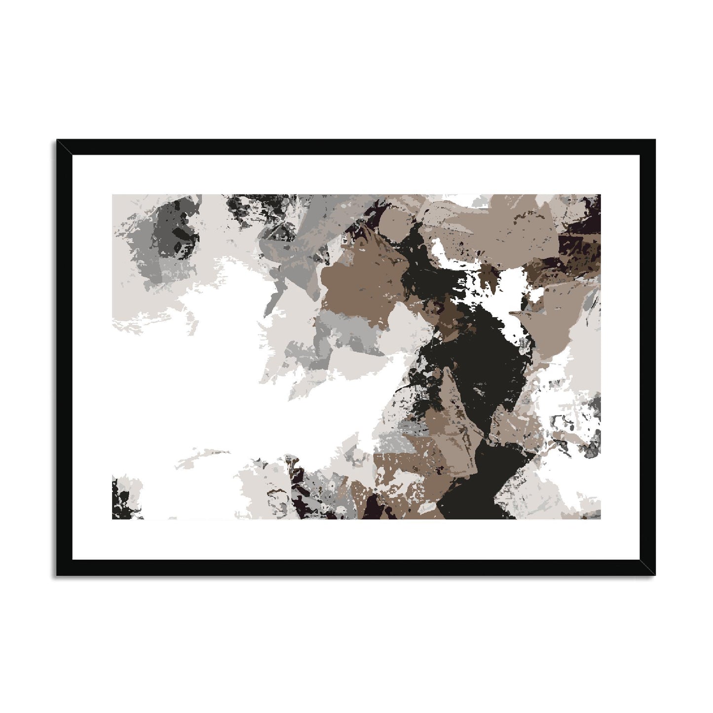 Framed Graphic Art Print, fph-1170-7692, 28"x20", Black Frame