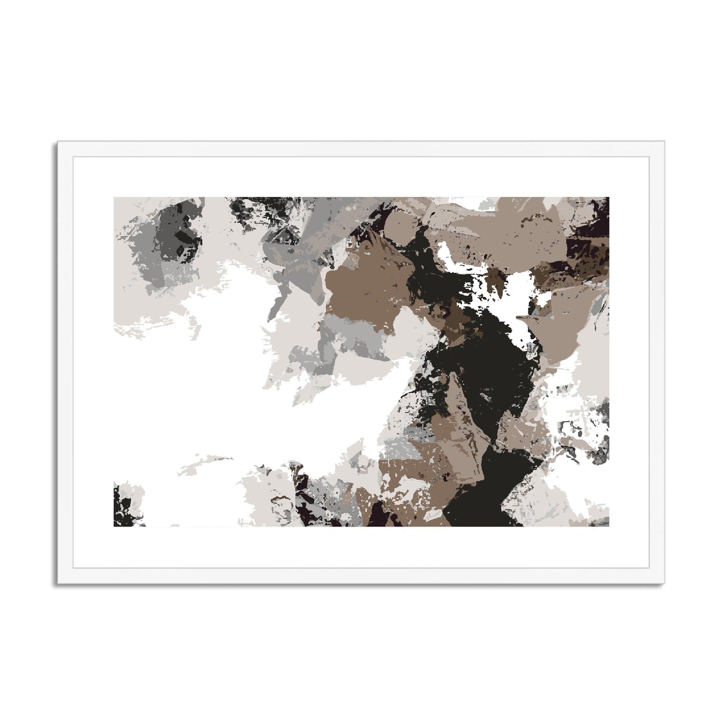 Framed Graphic Art Print, fph-1170-7692, 28"x20", White Frame