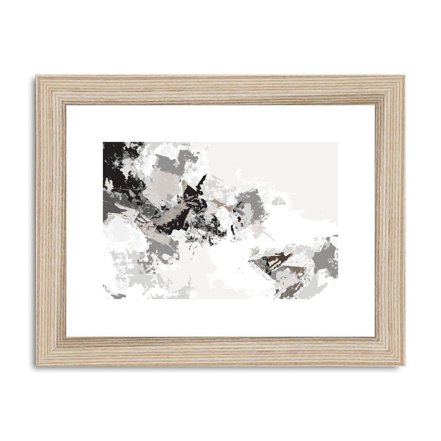 Framed Graphic Art Print, fph-1170-7694, 8"x6", Natural Frame