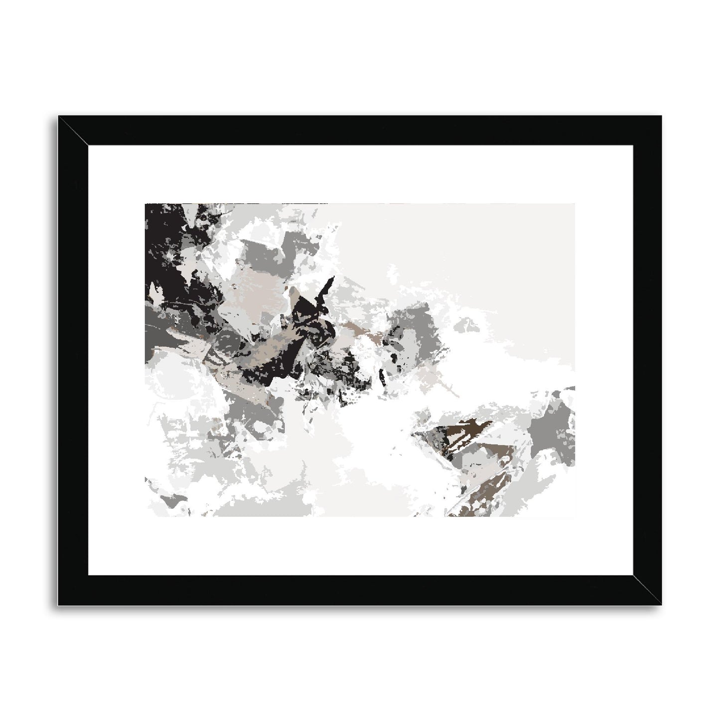 Framed Graphic Art Print, fph-1170-7694, 14"x11", Black Frame