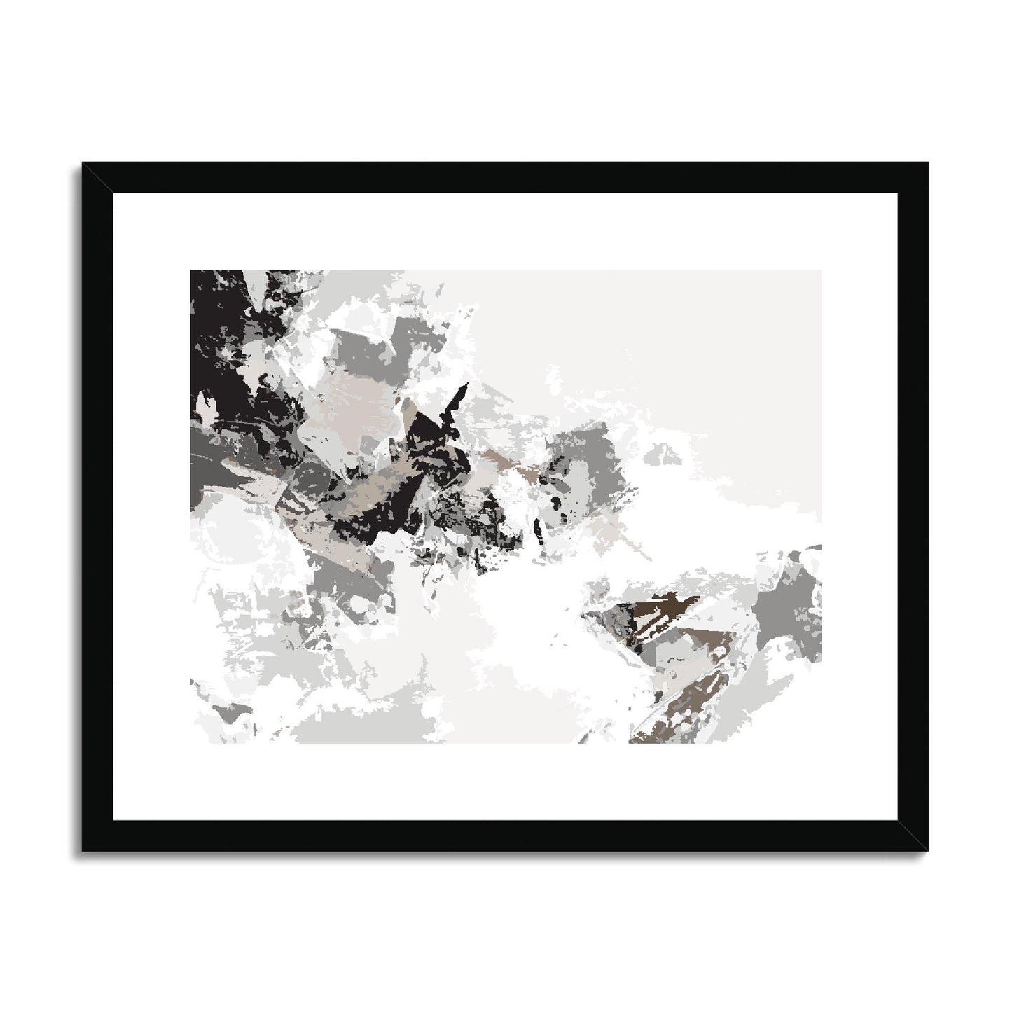 Framed Graphic Art Print, fph-1170-7694, 20"x16", Black Frame