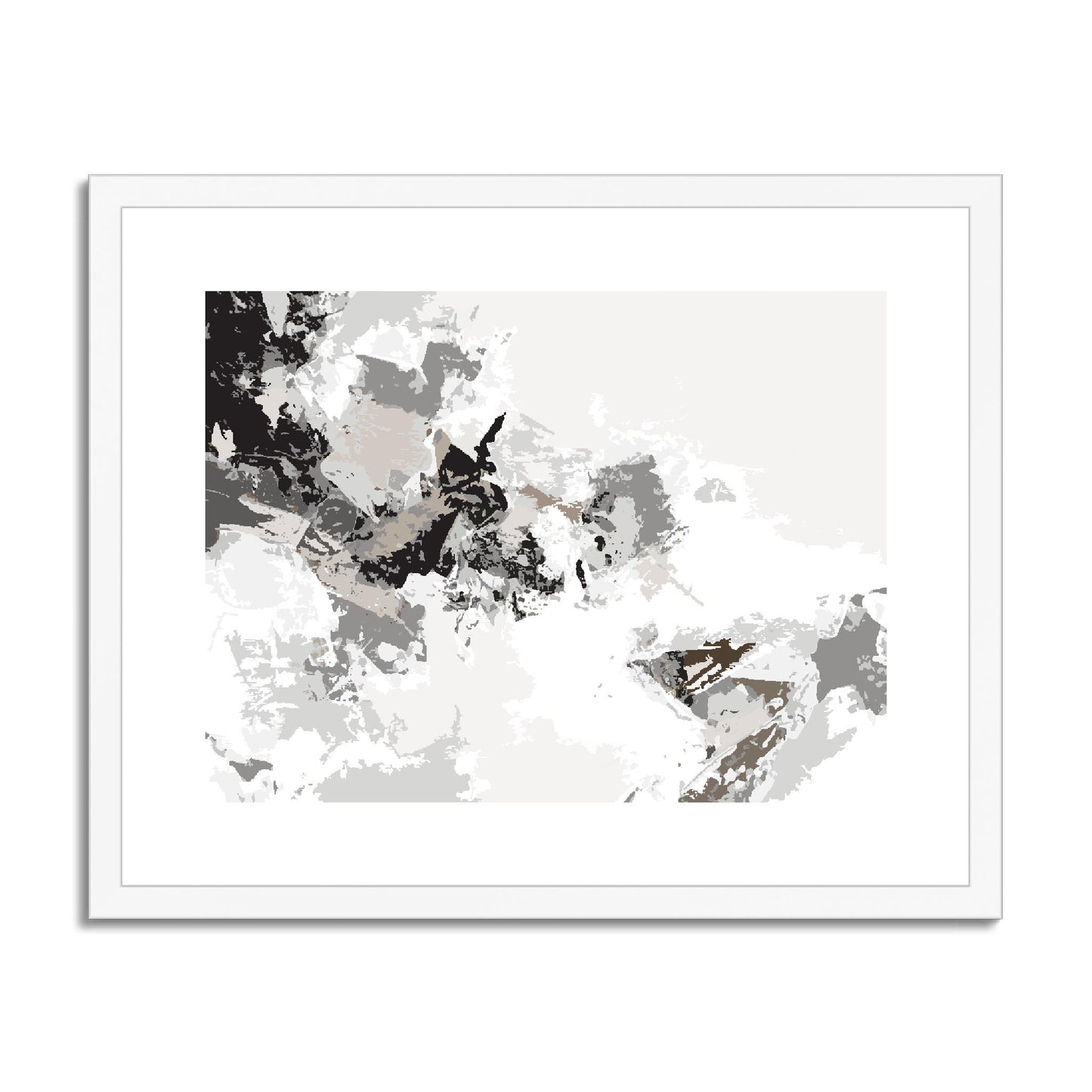Framed Graphic Art Print, fph-1170-7694, 20"x16", White Frame