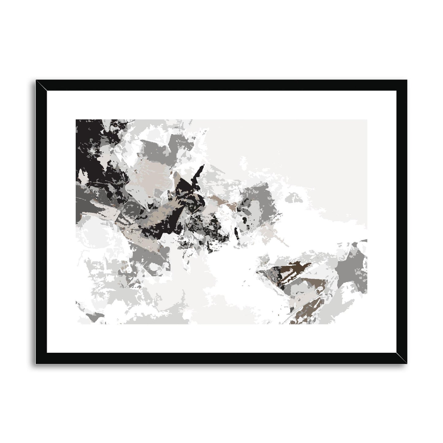 Framed Graphic Art Print, fph-1170-7694, 24"x18", Black Frame