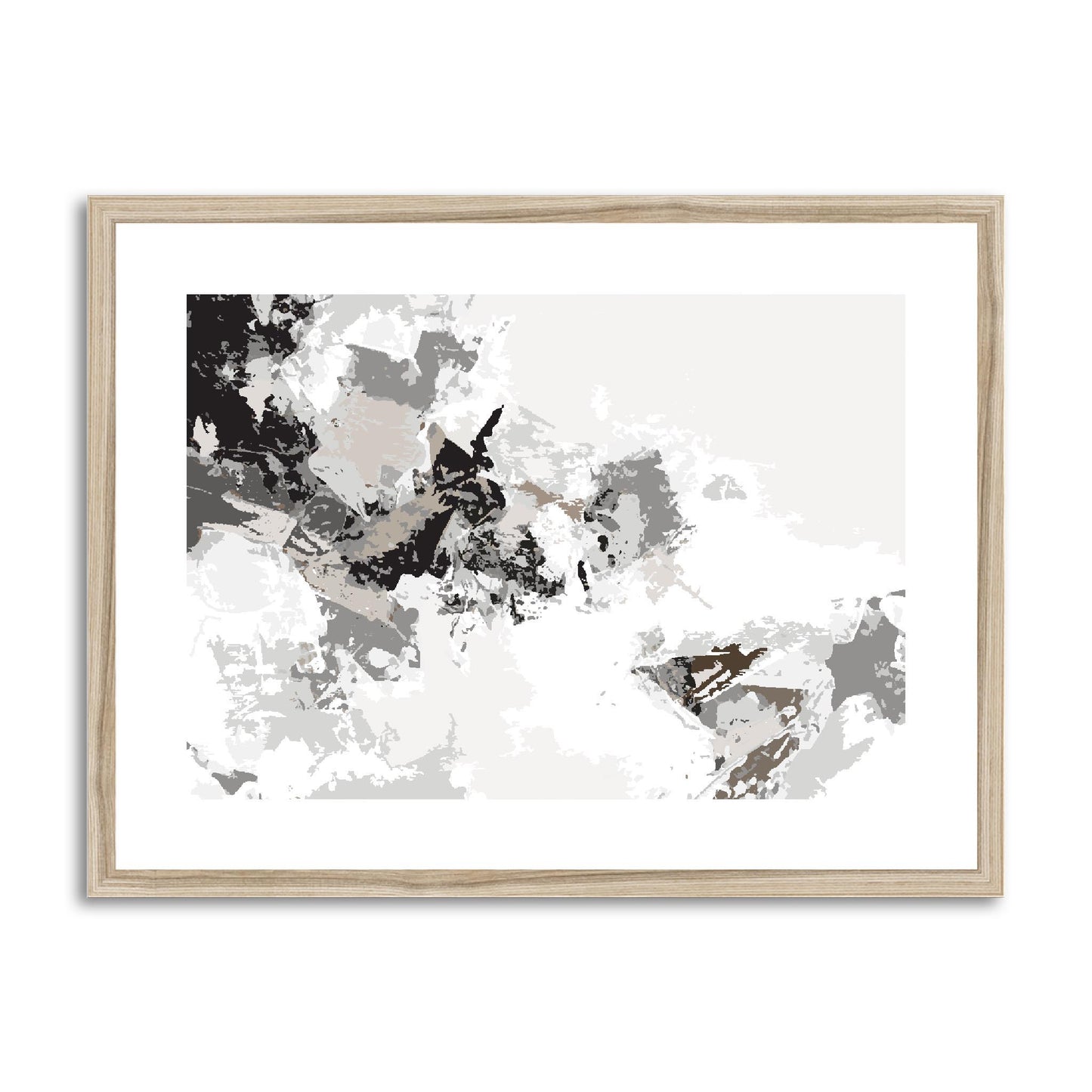 Framed Graphic Art Print, fph-1170-7694, 24"x18", Natural Frame