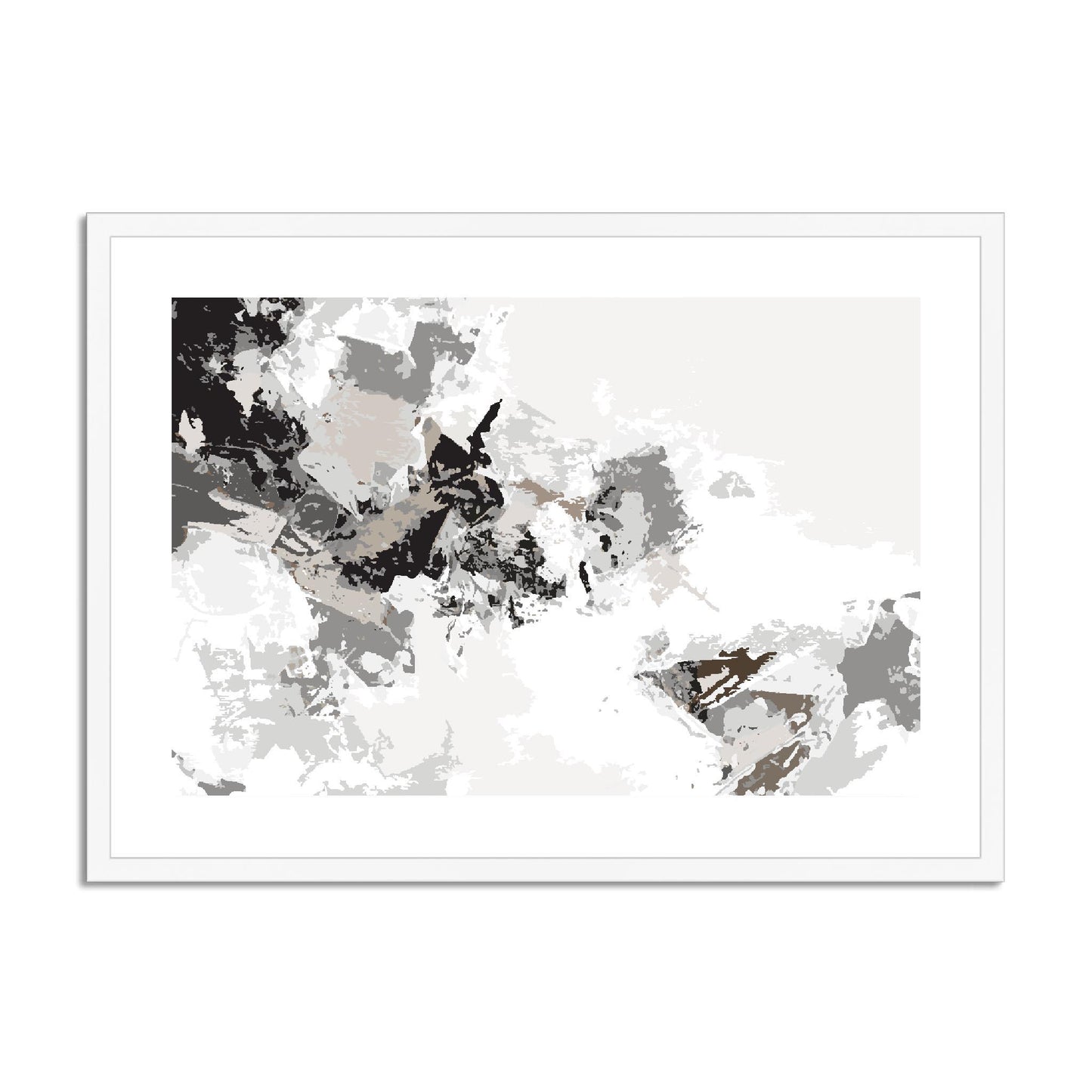 Framed Graphic Art Print, fph-1170-7694, 28"x20", White Frame