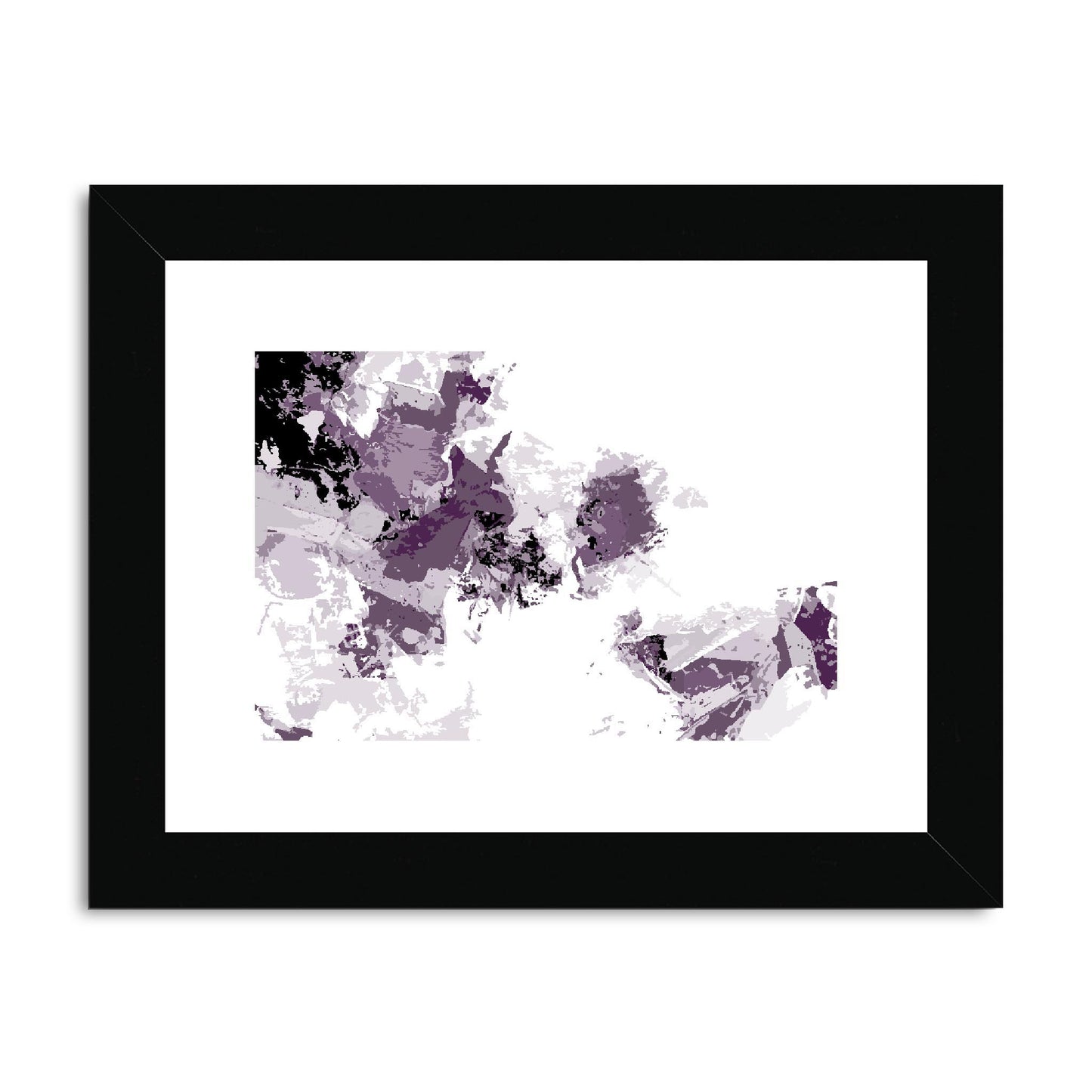 Framed Graphic Art Print, fph-1180-7694, 8"x6", Black Frame