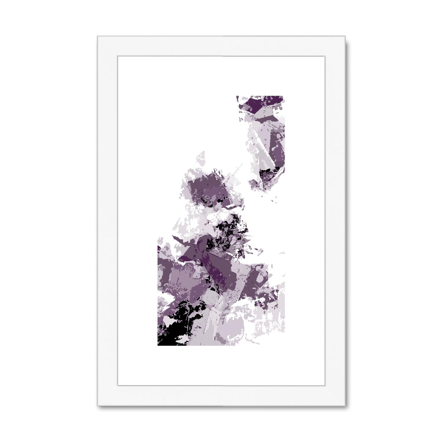 Framed Graphic Art Print, fpv-1180-7694, 8"x12", White Frame
