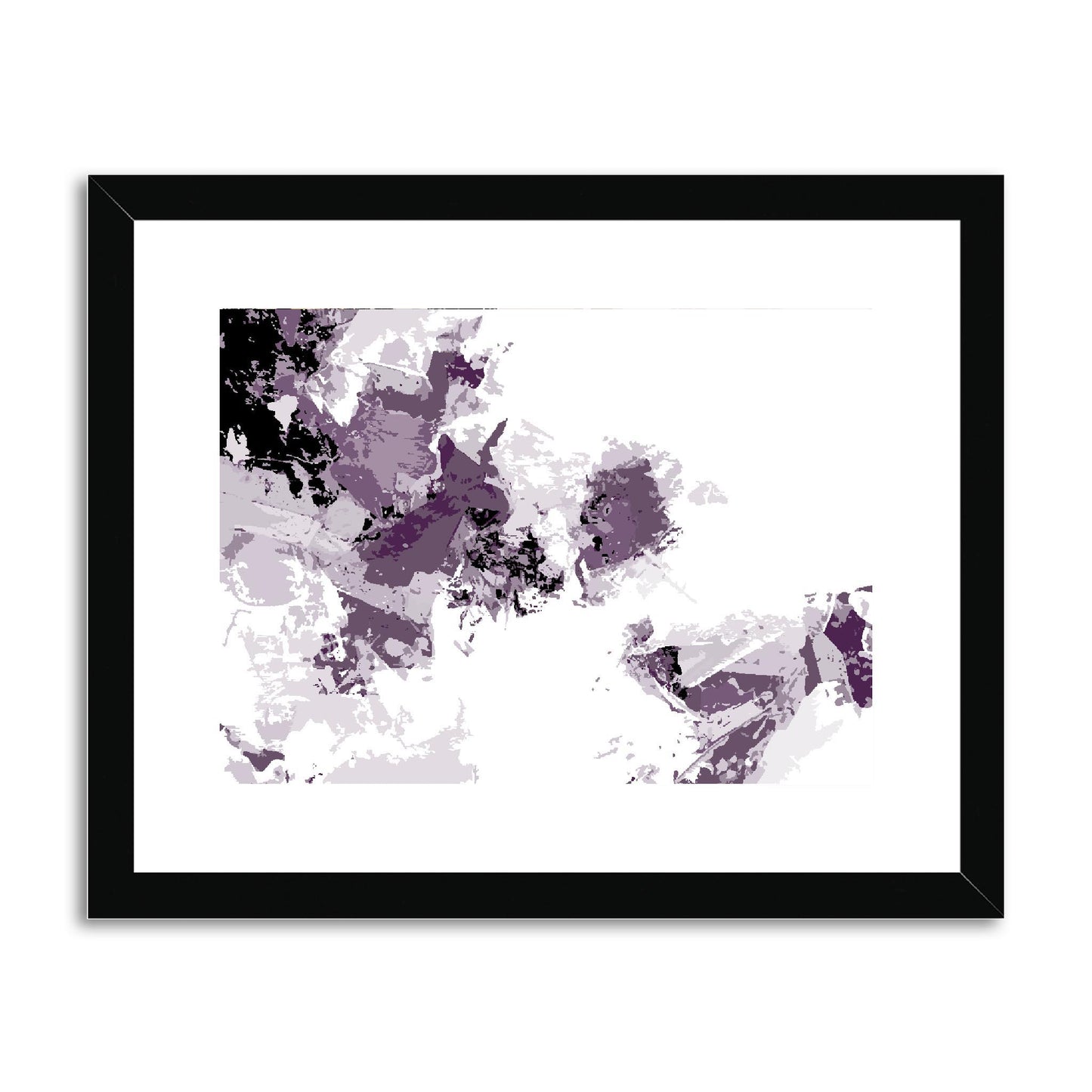 Framed Graphic Art Print, fph-1180-7694, 14"x11", Black Frame