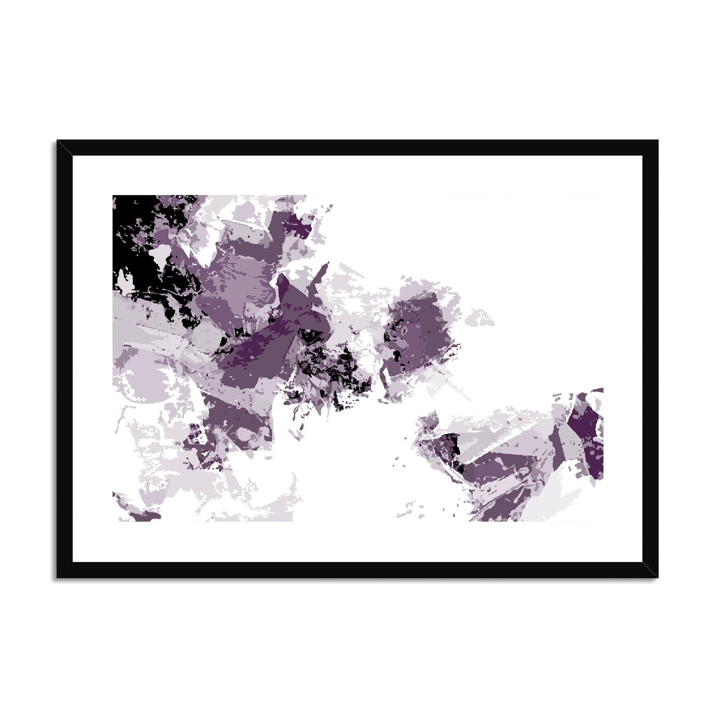Framed Graphic Art Print, fph-1180-7694, 28"x20", Black Frame