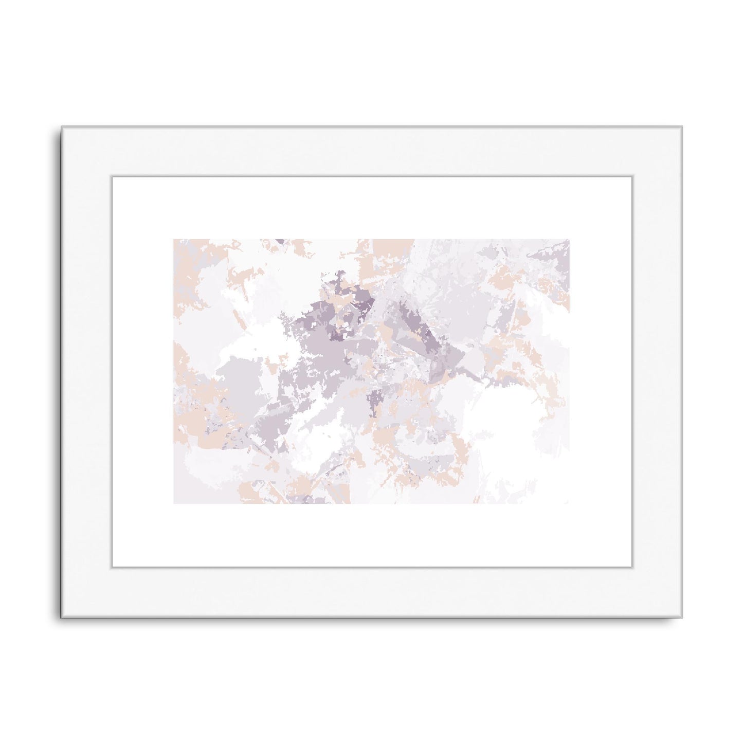 Framed Graphic Art Print, fph-1180-7698, 8"x6", White Frame