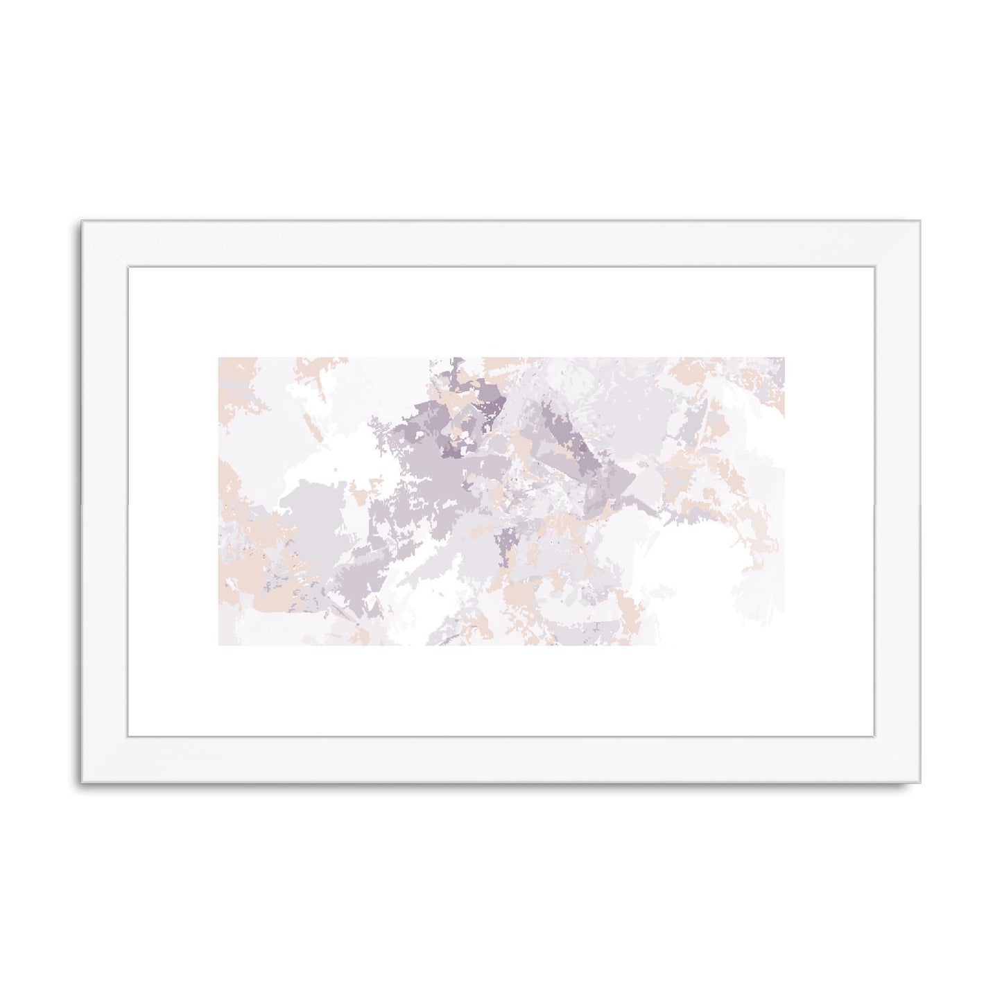 Framed Graphic Art Print, fph-1180-7698, 12"x8", White Frame