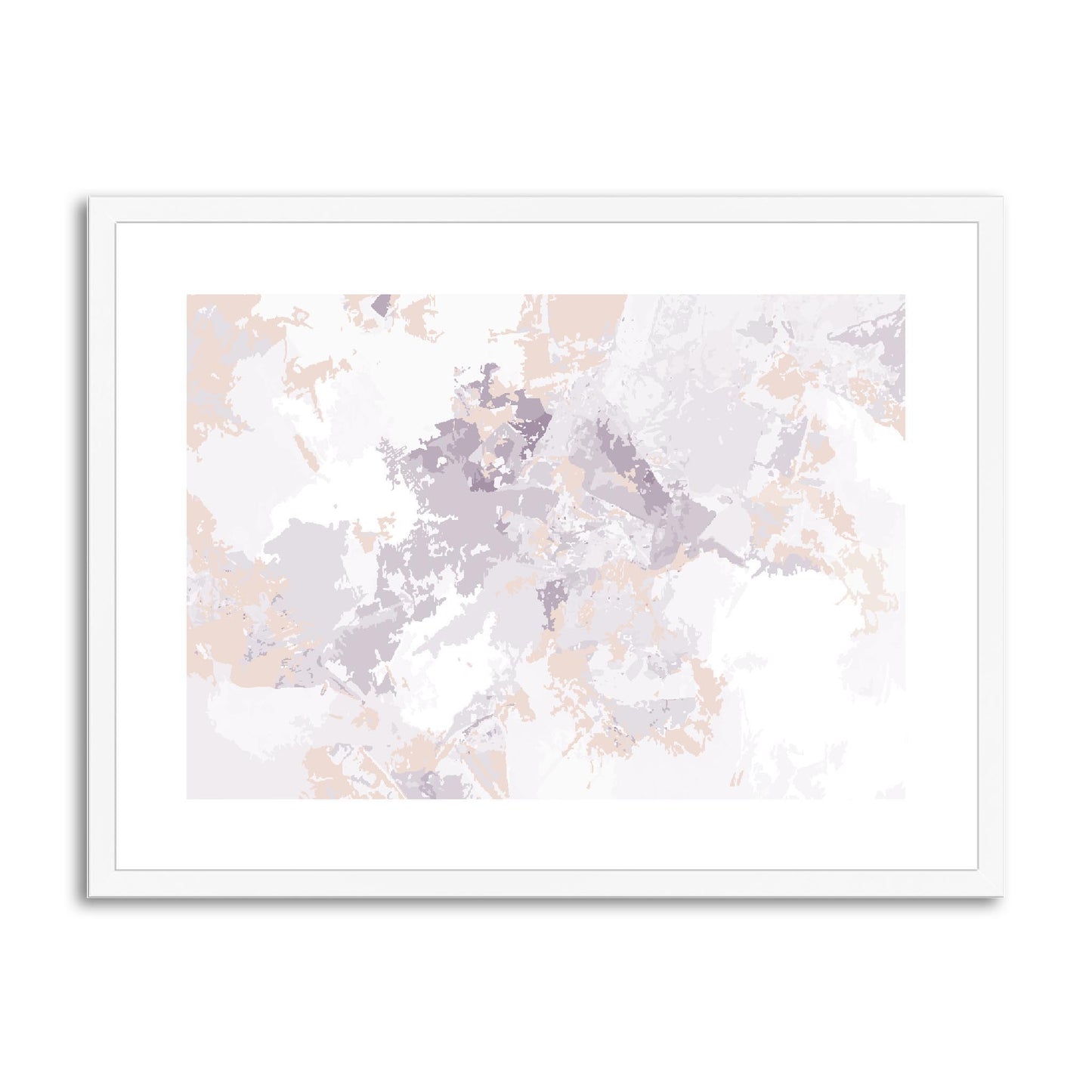 Framed Graphic Art Print, fph-1180-7698, 24"x18", White Frame