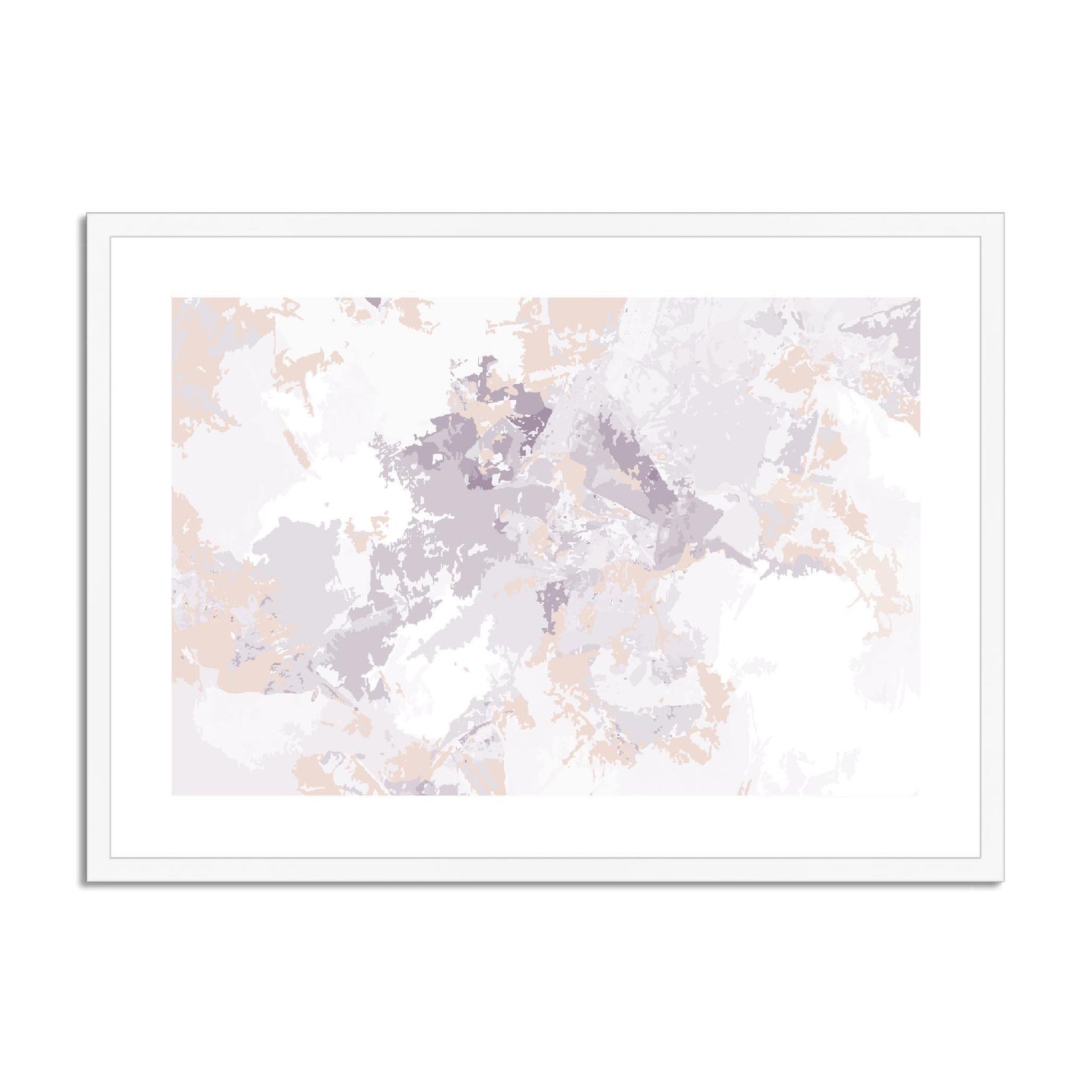 Framed Graphic Art Print, fph-1180-7698, 28"x20", White Frame