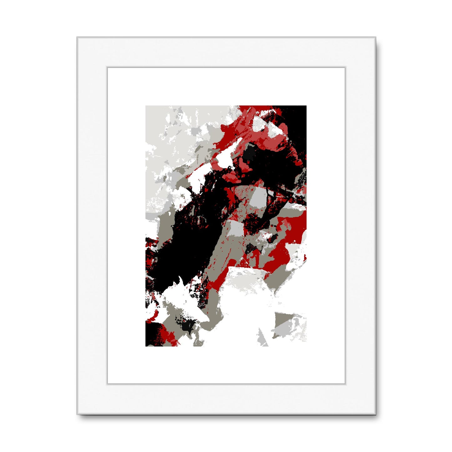 Framed Graphic Art Print, fpv-1190-7688, 6"x8", White Frame