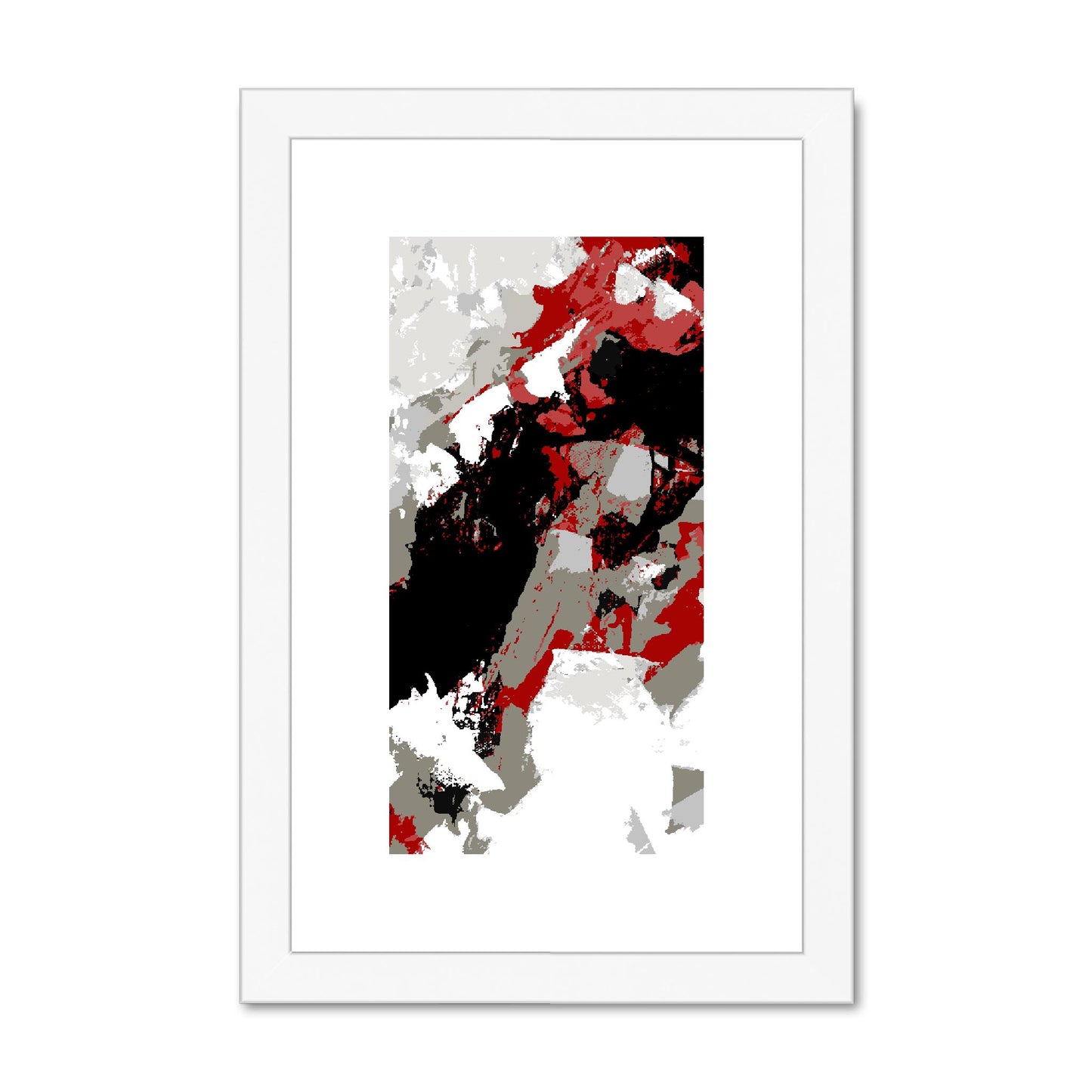 Framed Graphic Art Print, fpv-1190-7688, 8"x12", White Frame