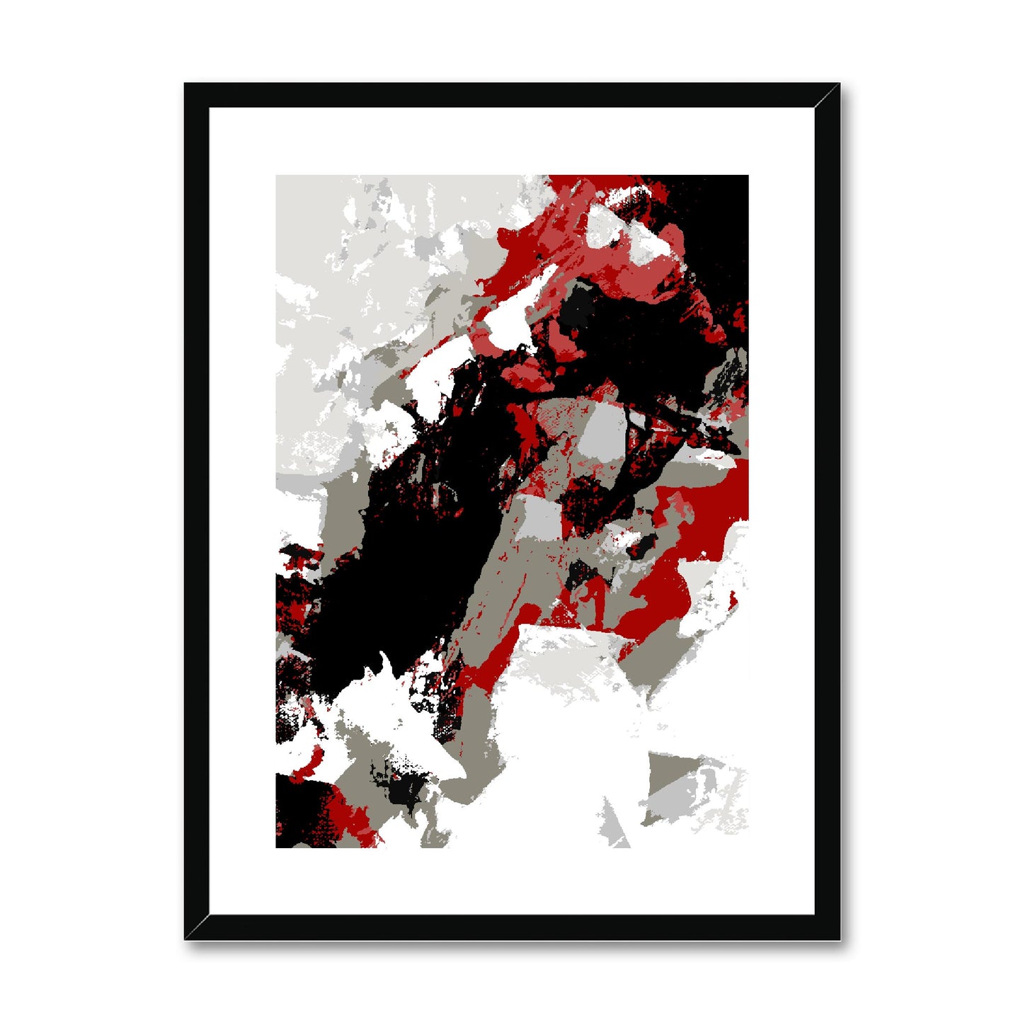 Framed Graphic Art Print, fpv-1190-7688, 18"x24", Black Frame