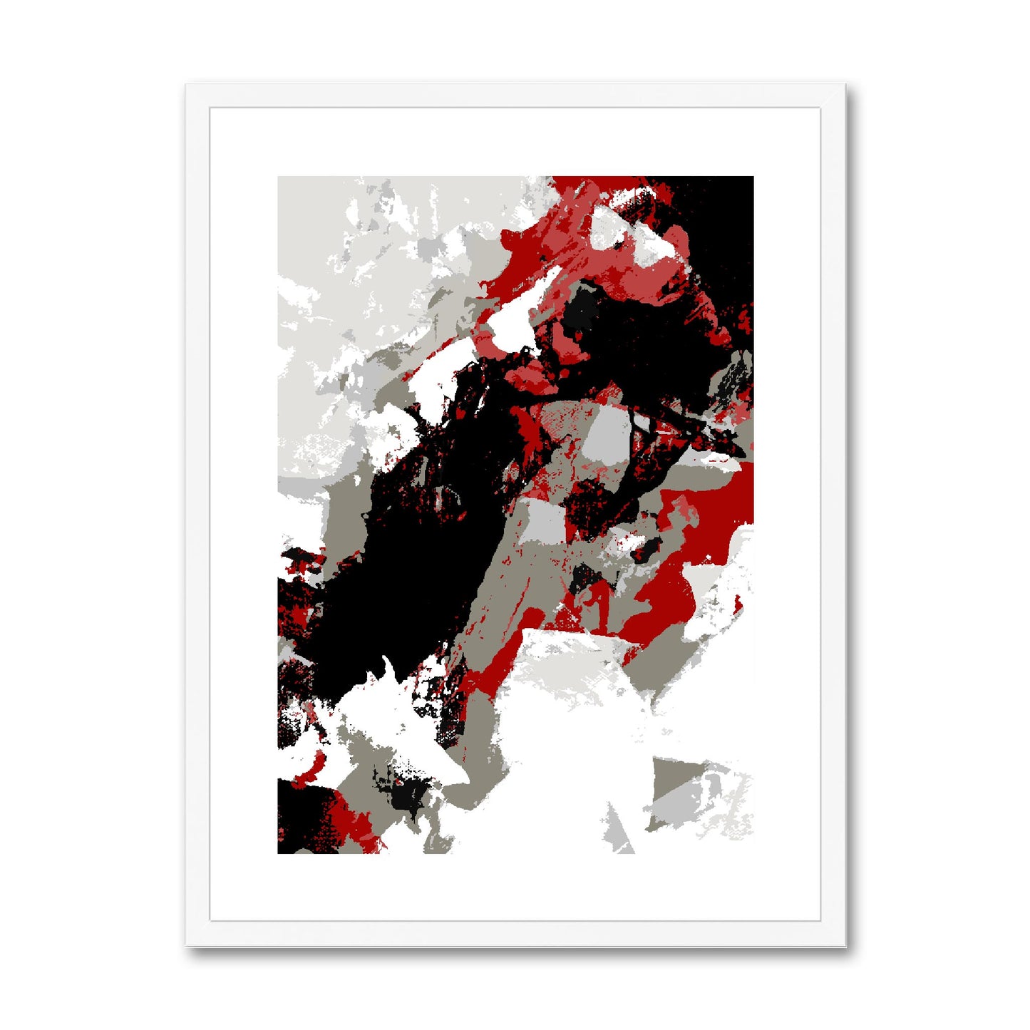 Framed Graphic Art Print, fpv-1190-7688, 18"x24", White Frame