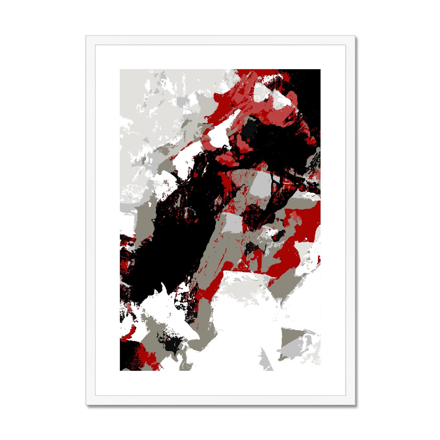 Framed Graphic Art Print, fpv-1190-7688, 20"x28", White Frame