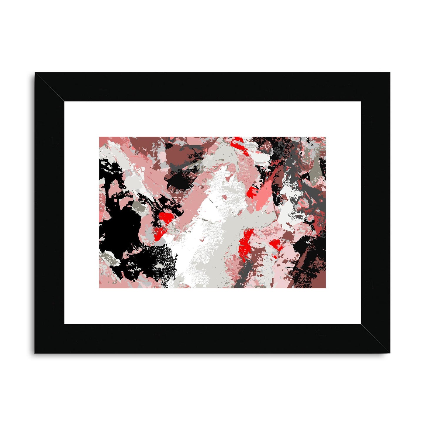 Framed Graphic Art Print, fph-1190-7689, 8"x6", Black Frame
