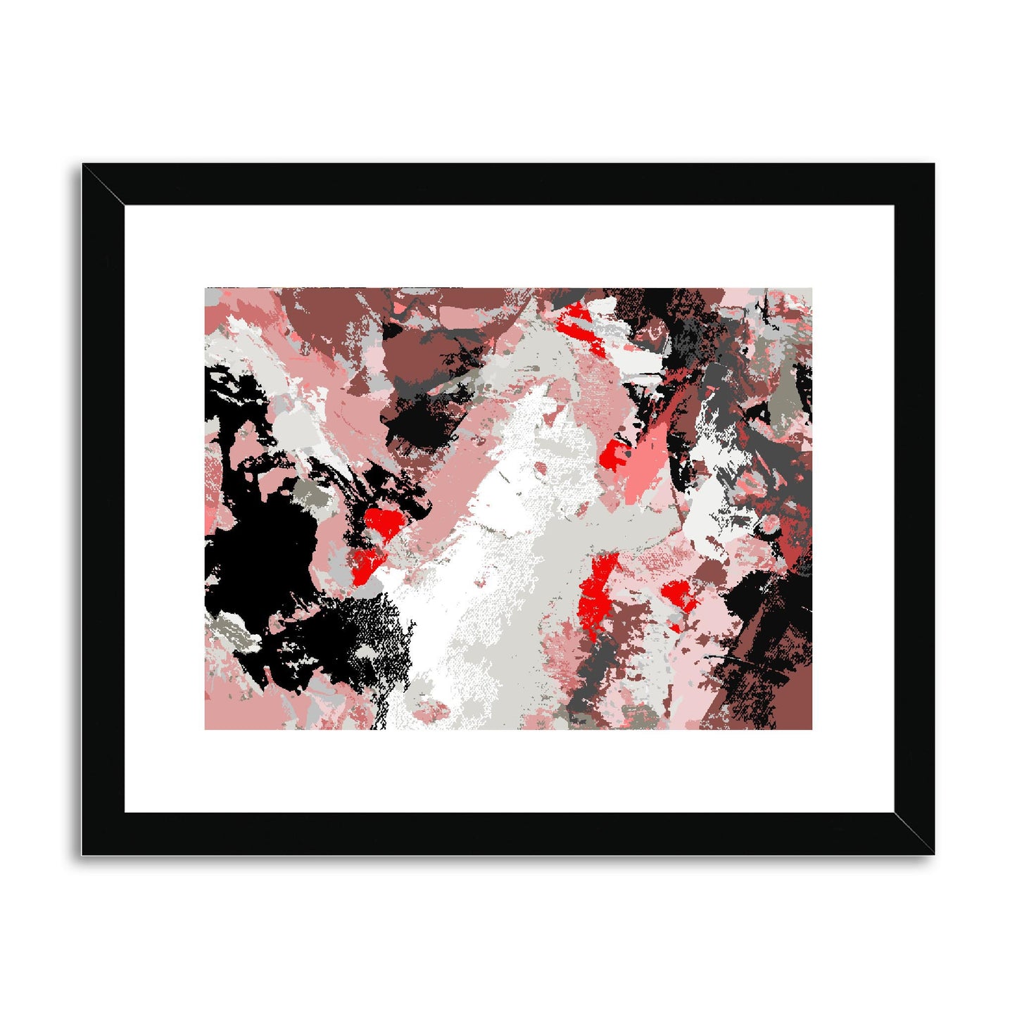 Framed Graphic Art Print, fph-1190-7689, 14"x11", Black Frame