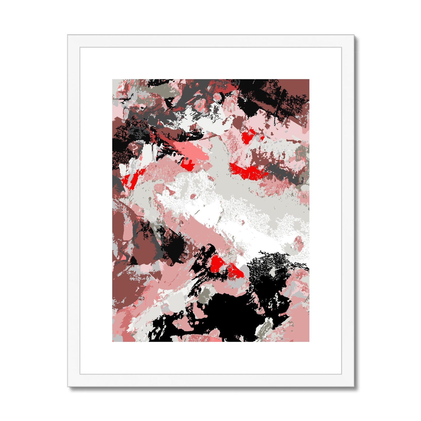 Framed Graphic Art Print, fpv-1190-7689, 16"x20", White Frame