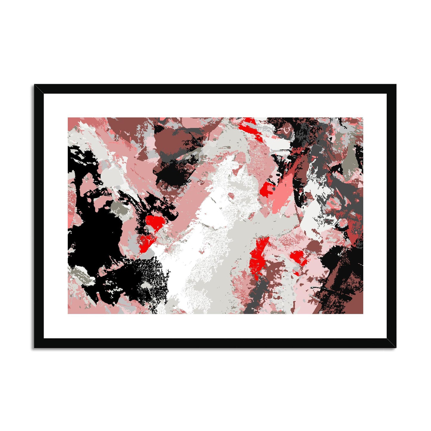 Framed Graphic Art Print, fph-1190-7689, 28"x20", Black Frame