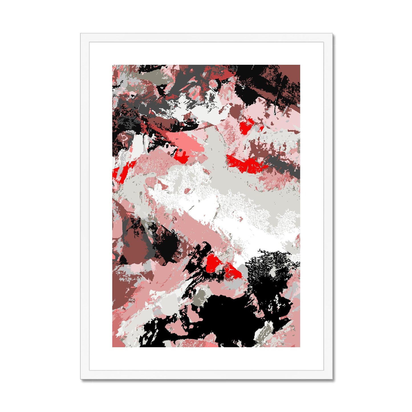Framed Graphic Art Print, fpv-1190-7689, 20"x28", White Frame